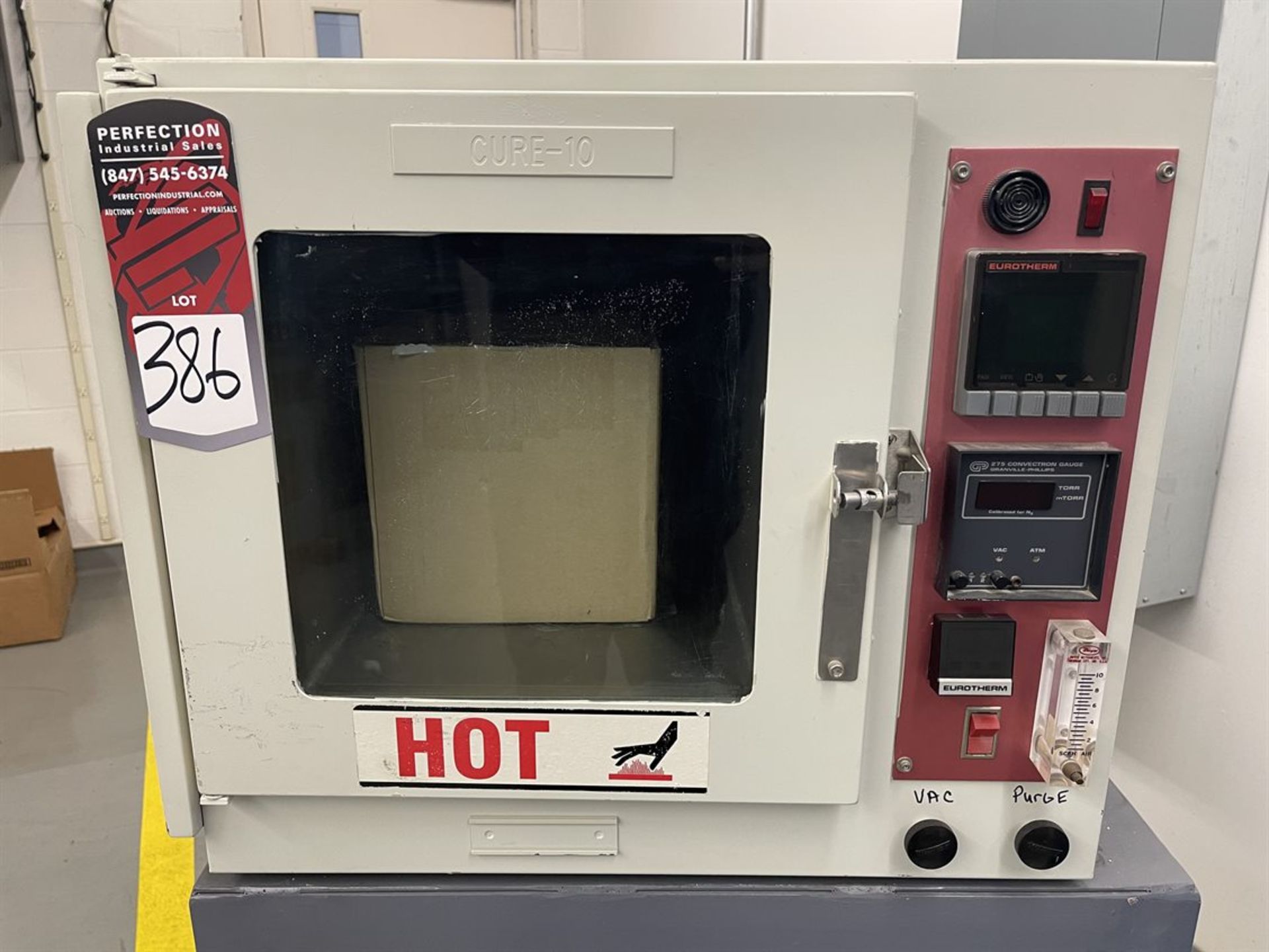 Fisher Scientific Cure-10 Lab Oven 282A, s/n 00800202, (Location: Test Cell Building)