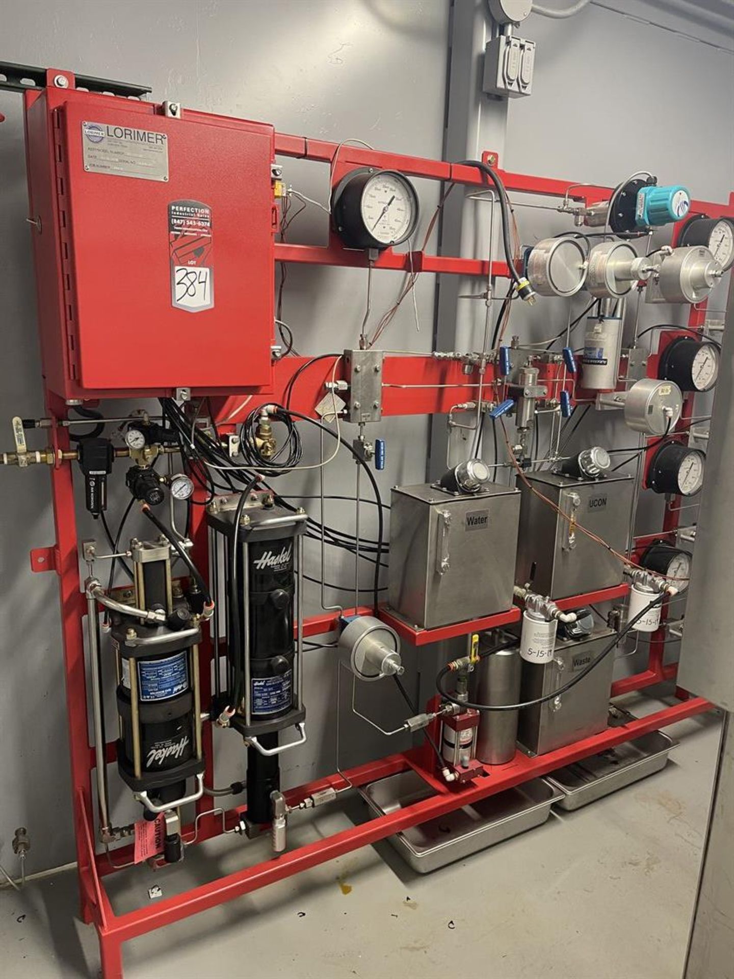 Lorimer Pressure System for Pressurizing the Environmental Chamber, Lot 383, (Location: Test Cell