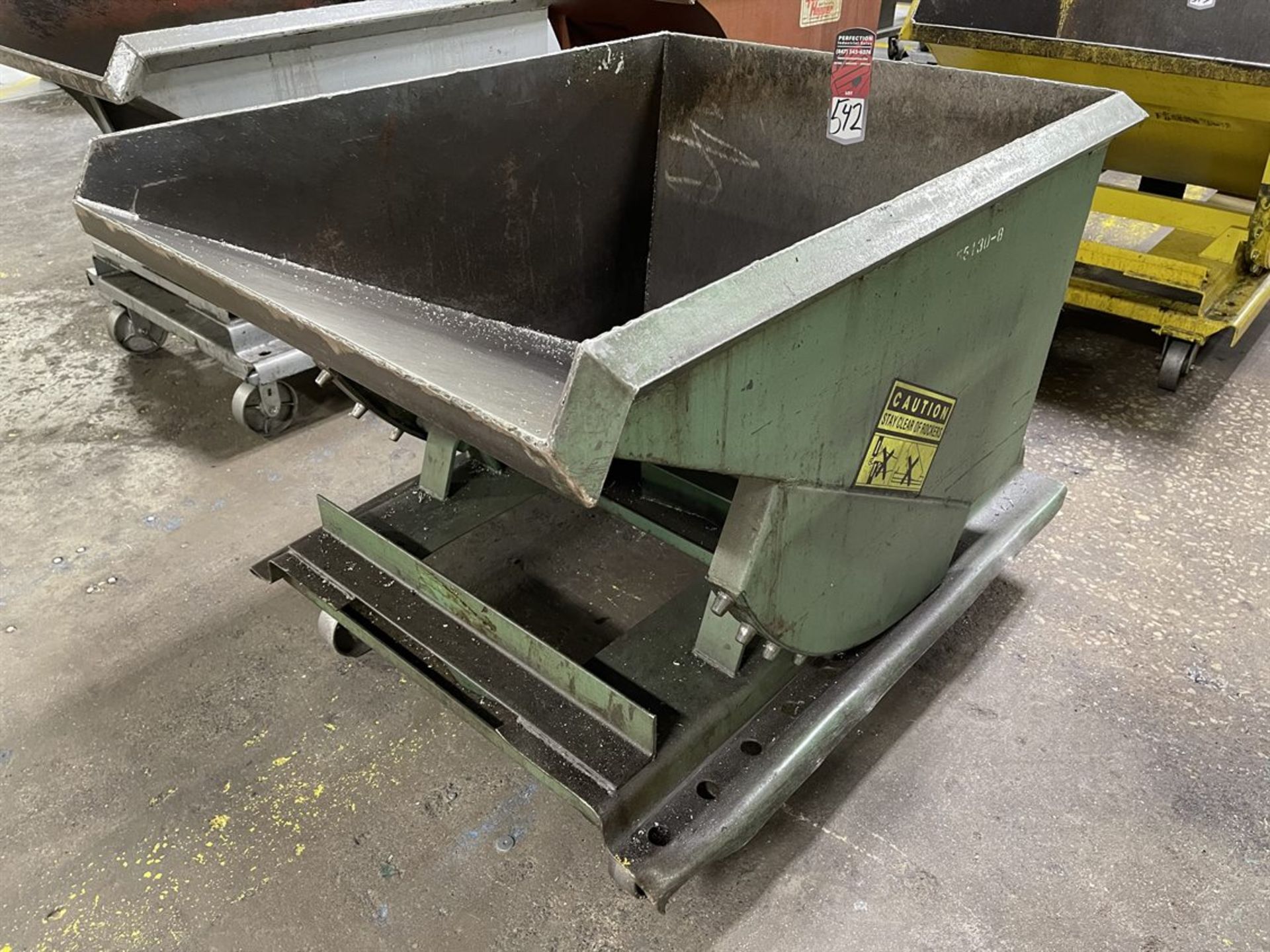 1/2 Cu Yd Self Dumping Hopper on Wheels