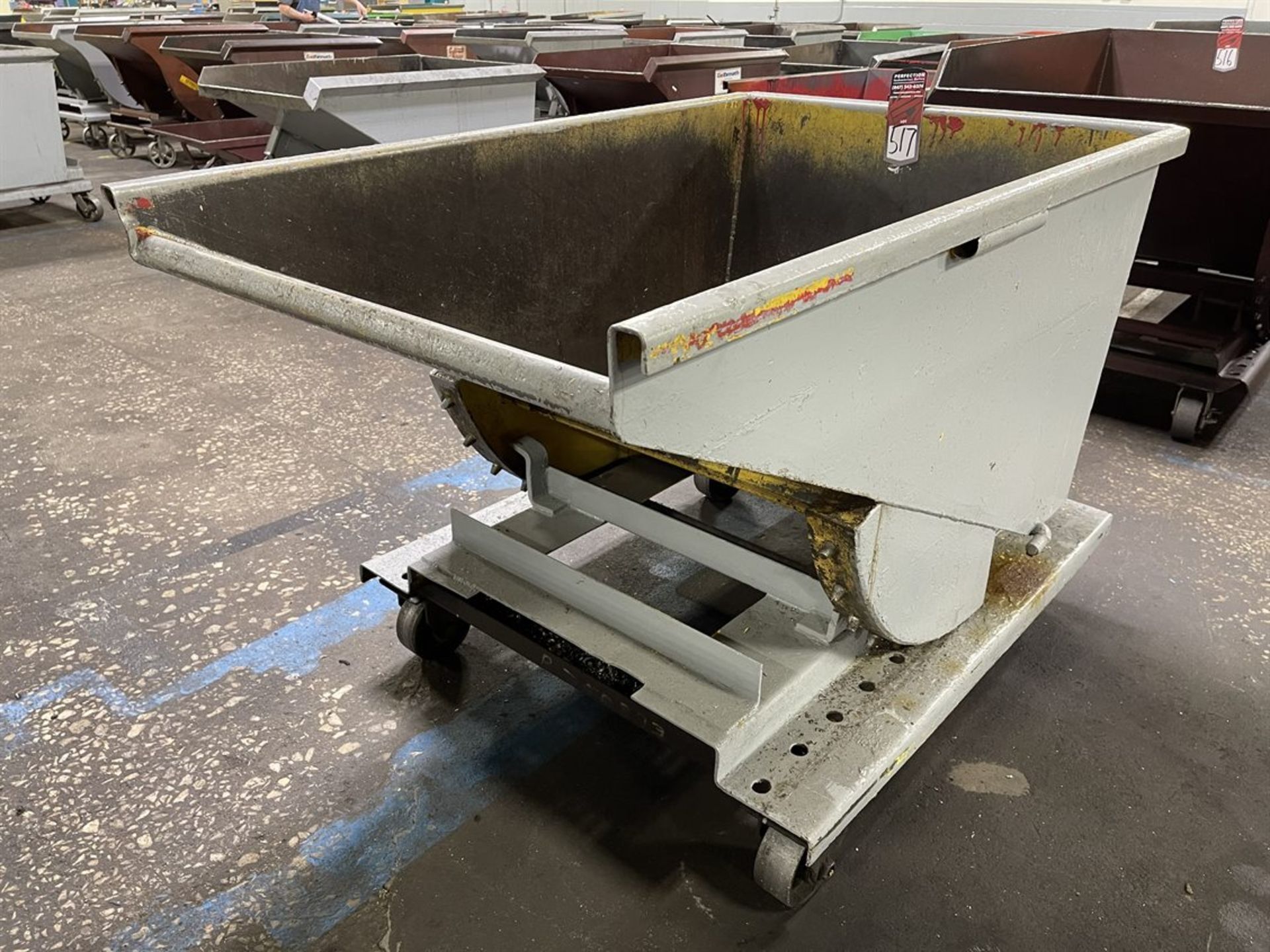 3/4 Cu Yd Self Dumping Hopper on Wheels