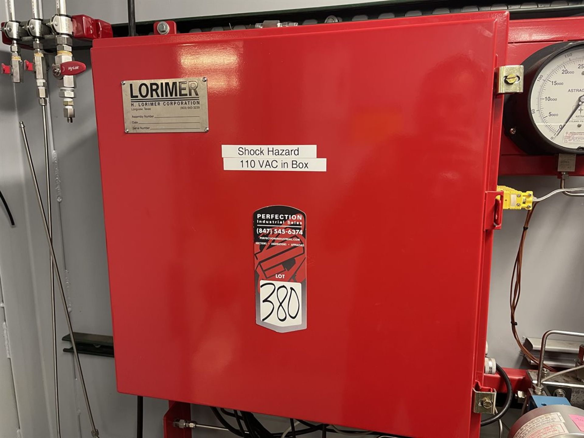 Lorimer Pressure System for Pressurizing the Environmental Chamber, Lot 379, (Location: Test Cell - Image 4 of 5