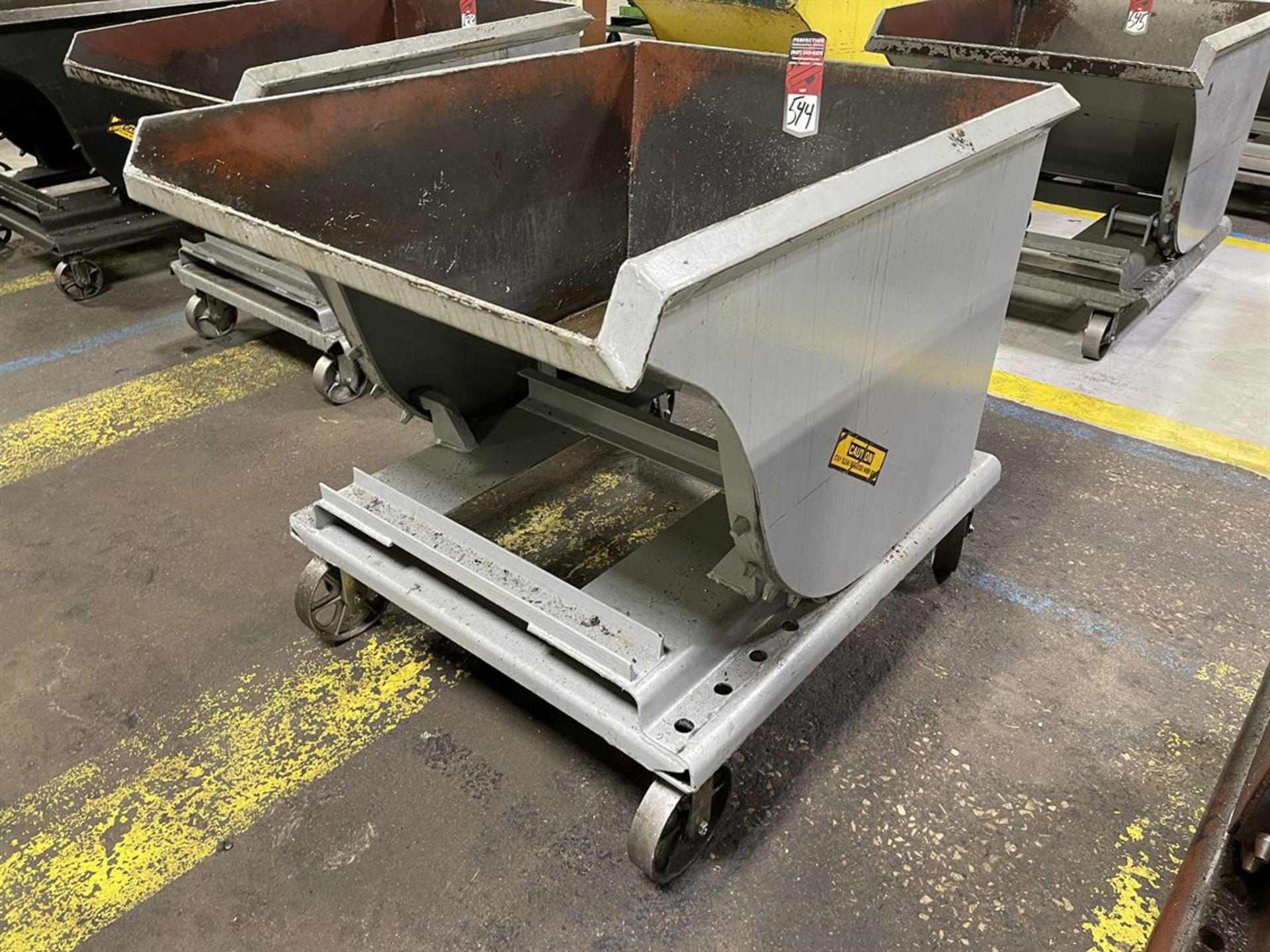 1/2 Cu Yd Self Dumping Hopper on Wheels