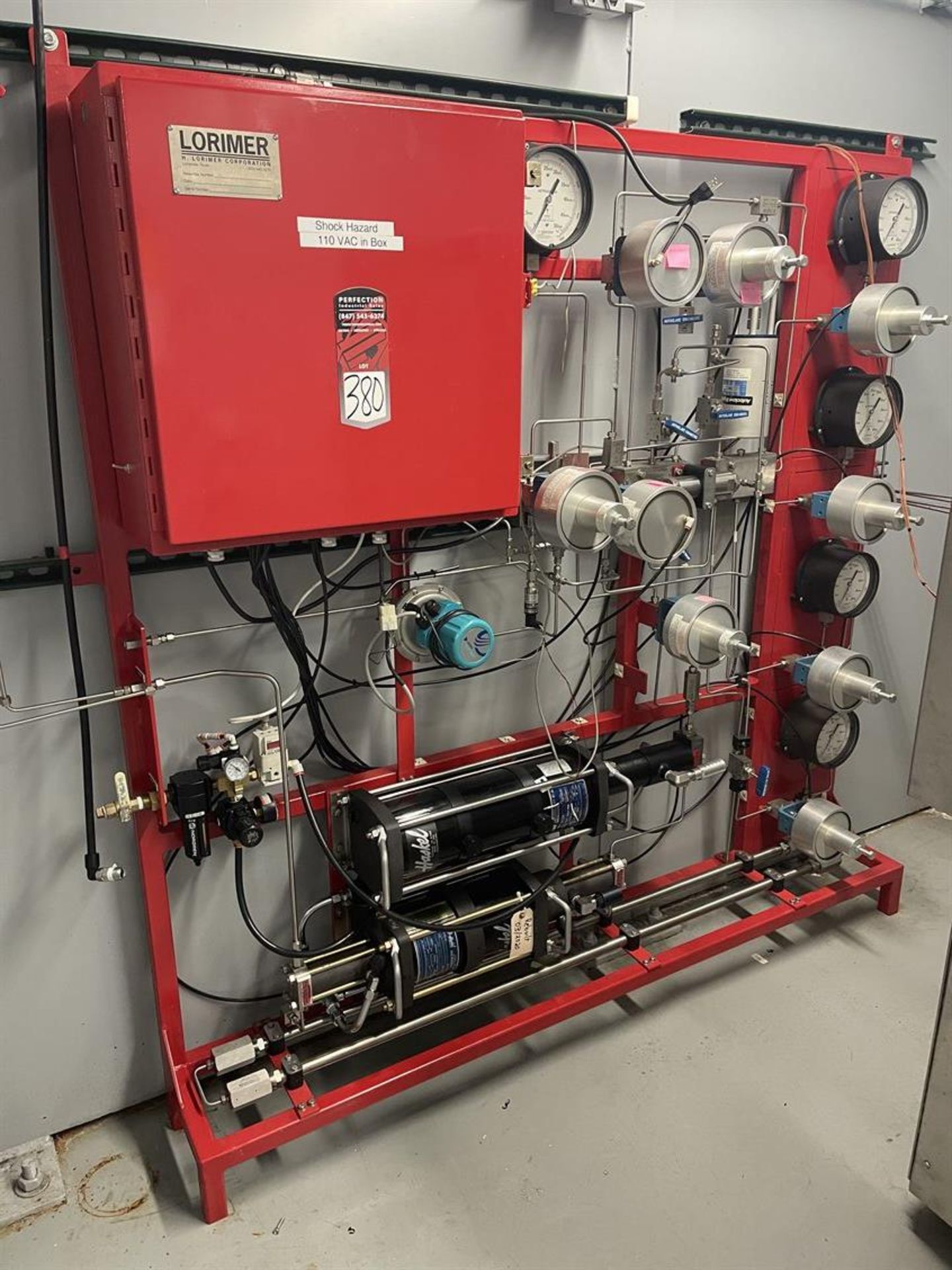 Lorimer Pressure System for Pressurizing the Environmental Chamber, Lot 379, (Location: Test Cell