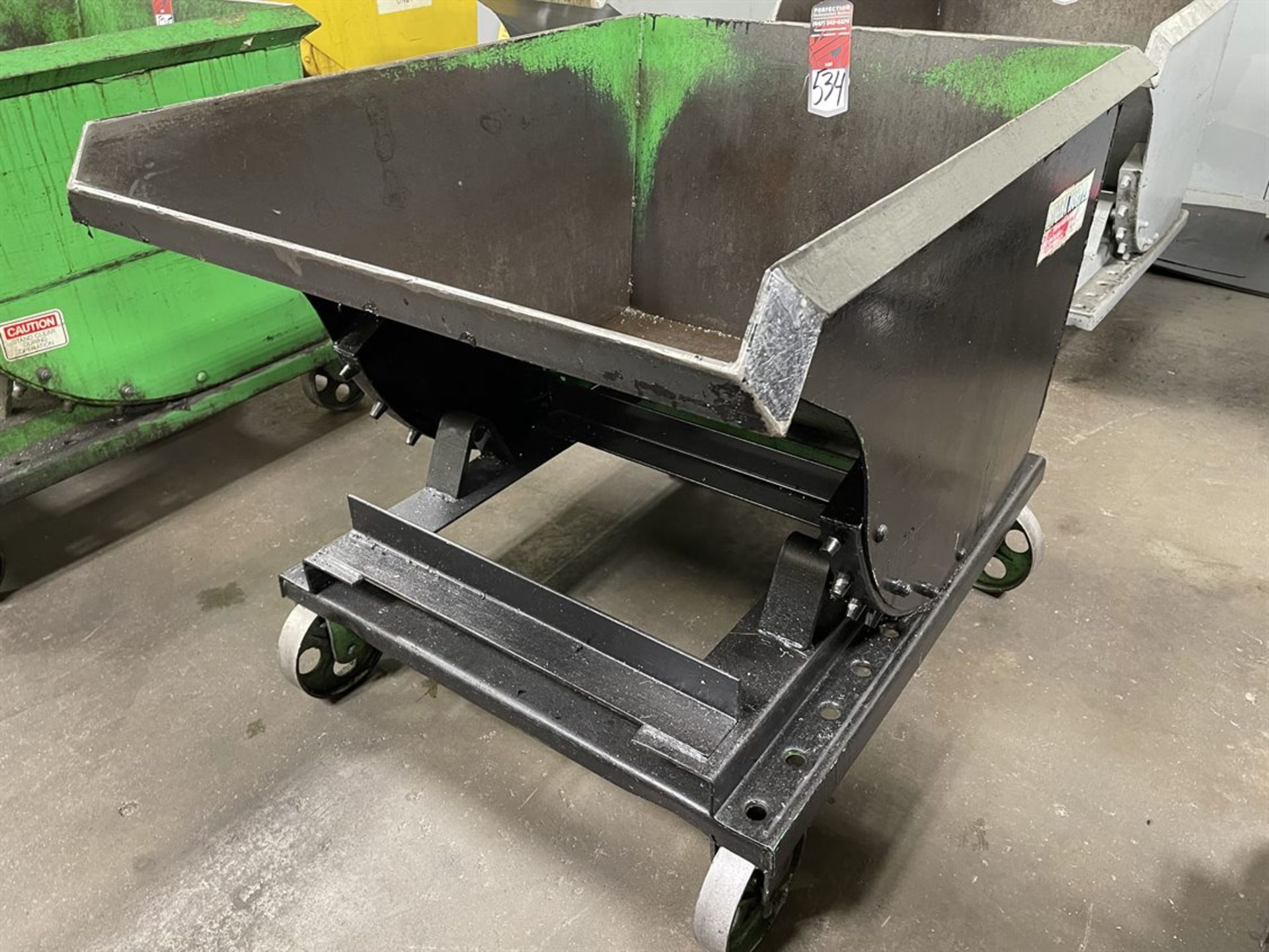 1/2 Cu Yd Self Dumping Hopper on Wheels