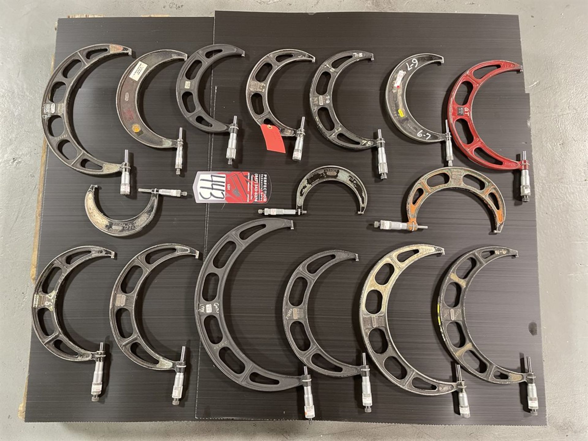 Pallet of Assorted STARRETT Outside Micrometers