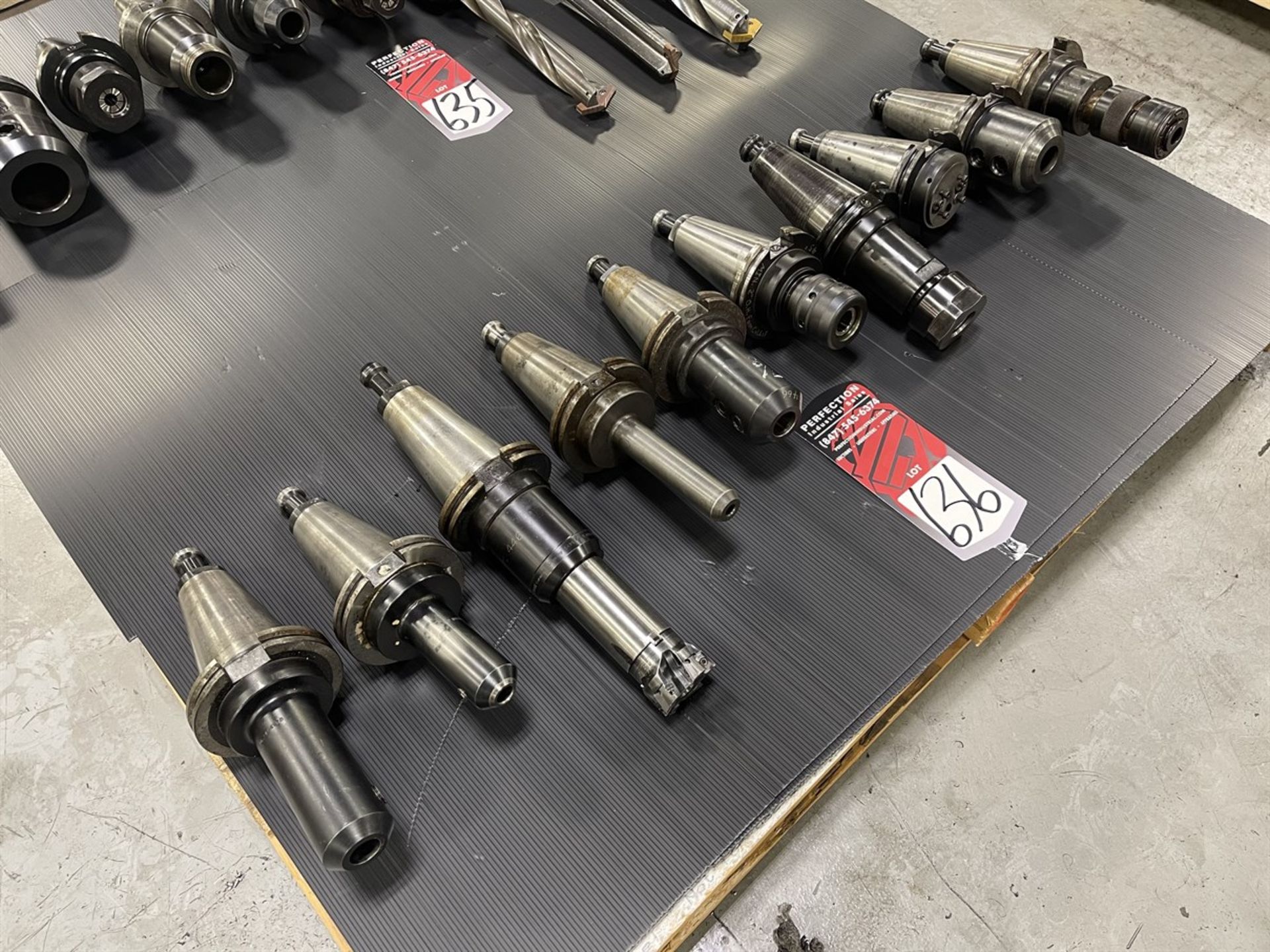 Lot of (10) CAT 50 Tool Holders