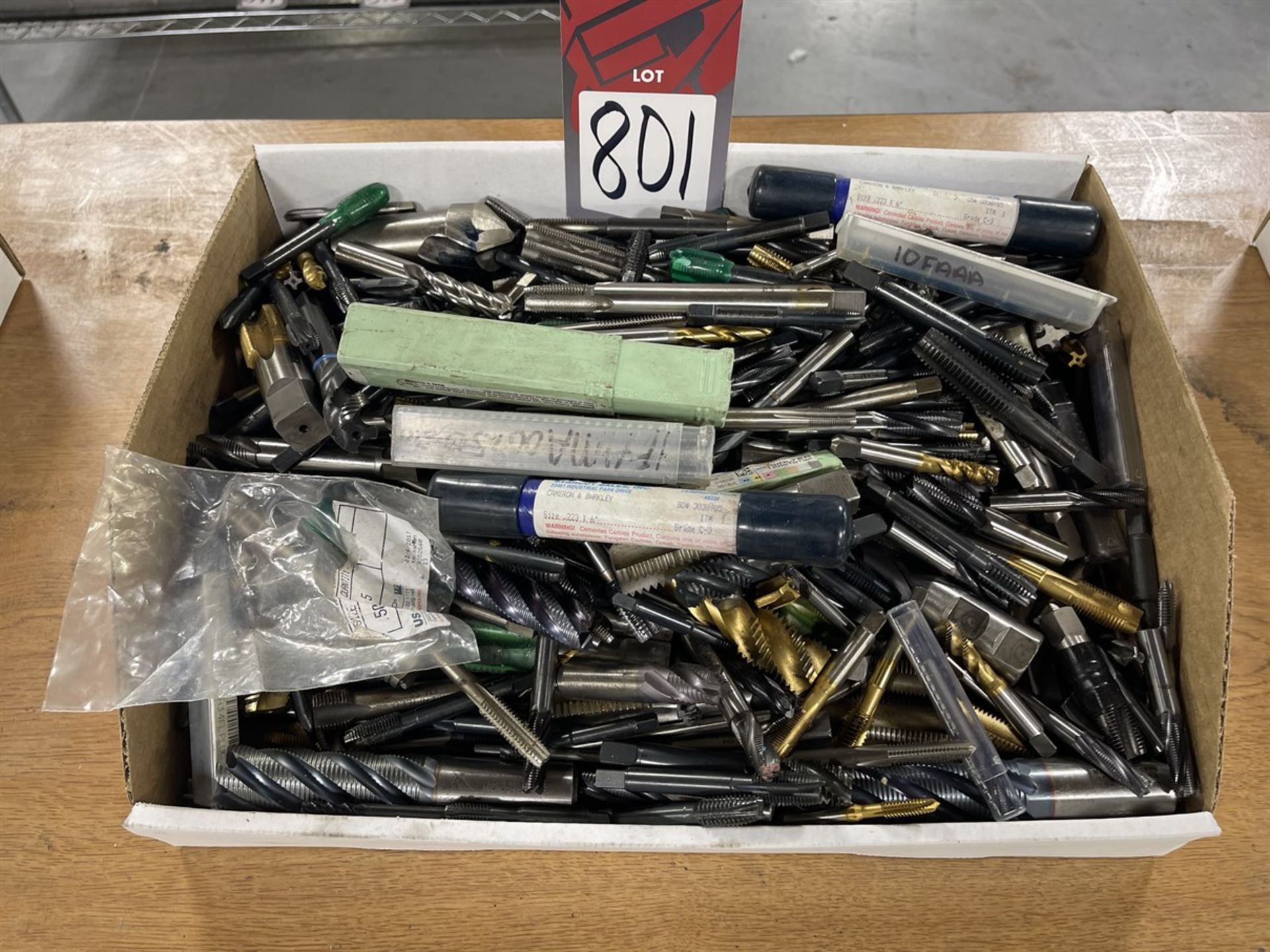 Lot of Assorted Drill Bits, End Mills, Taps and Reamers