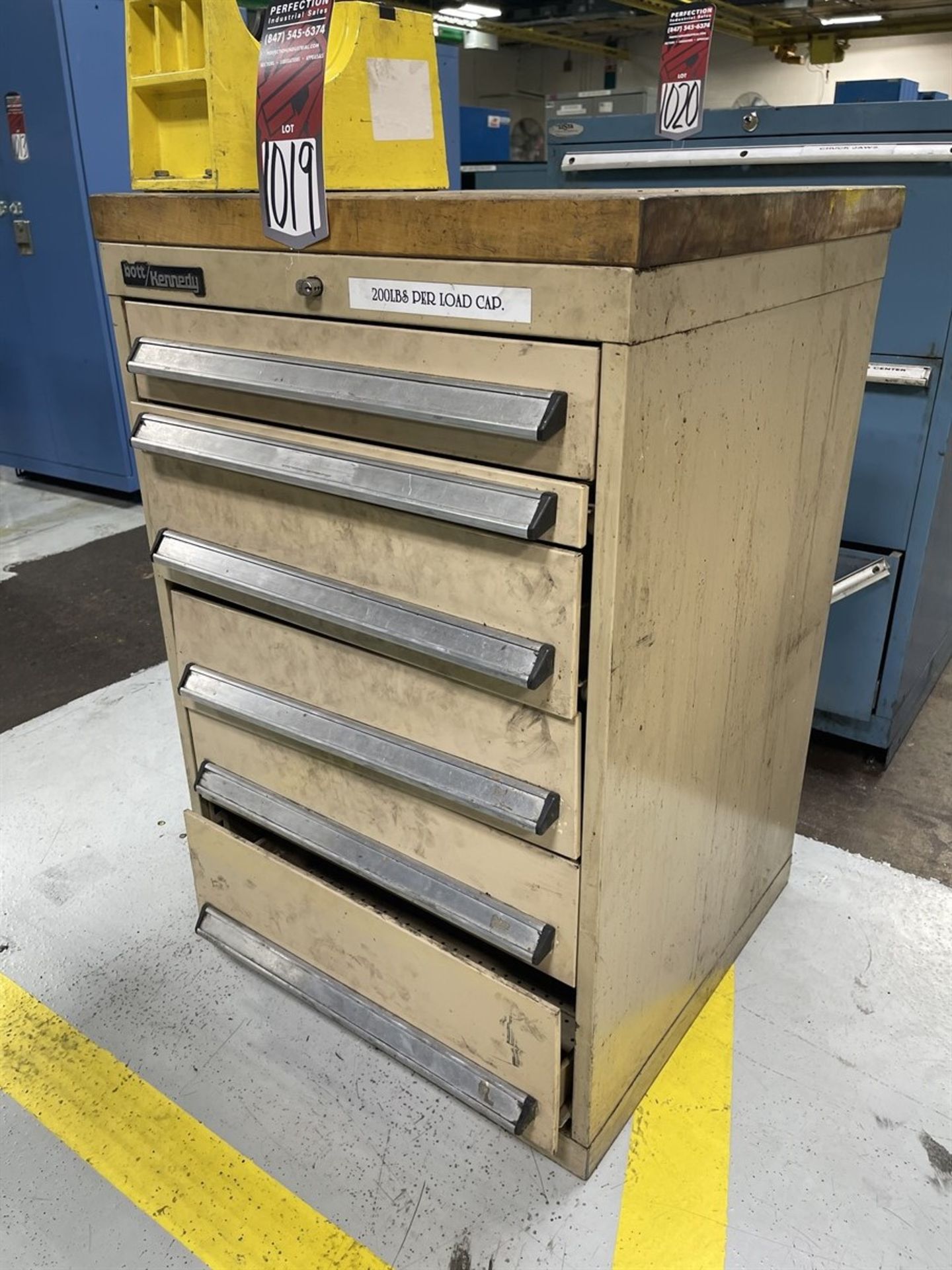 BOTT/KENNEDY Wood Top 6-Drawer Ball Bearing Tool Cabinet