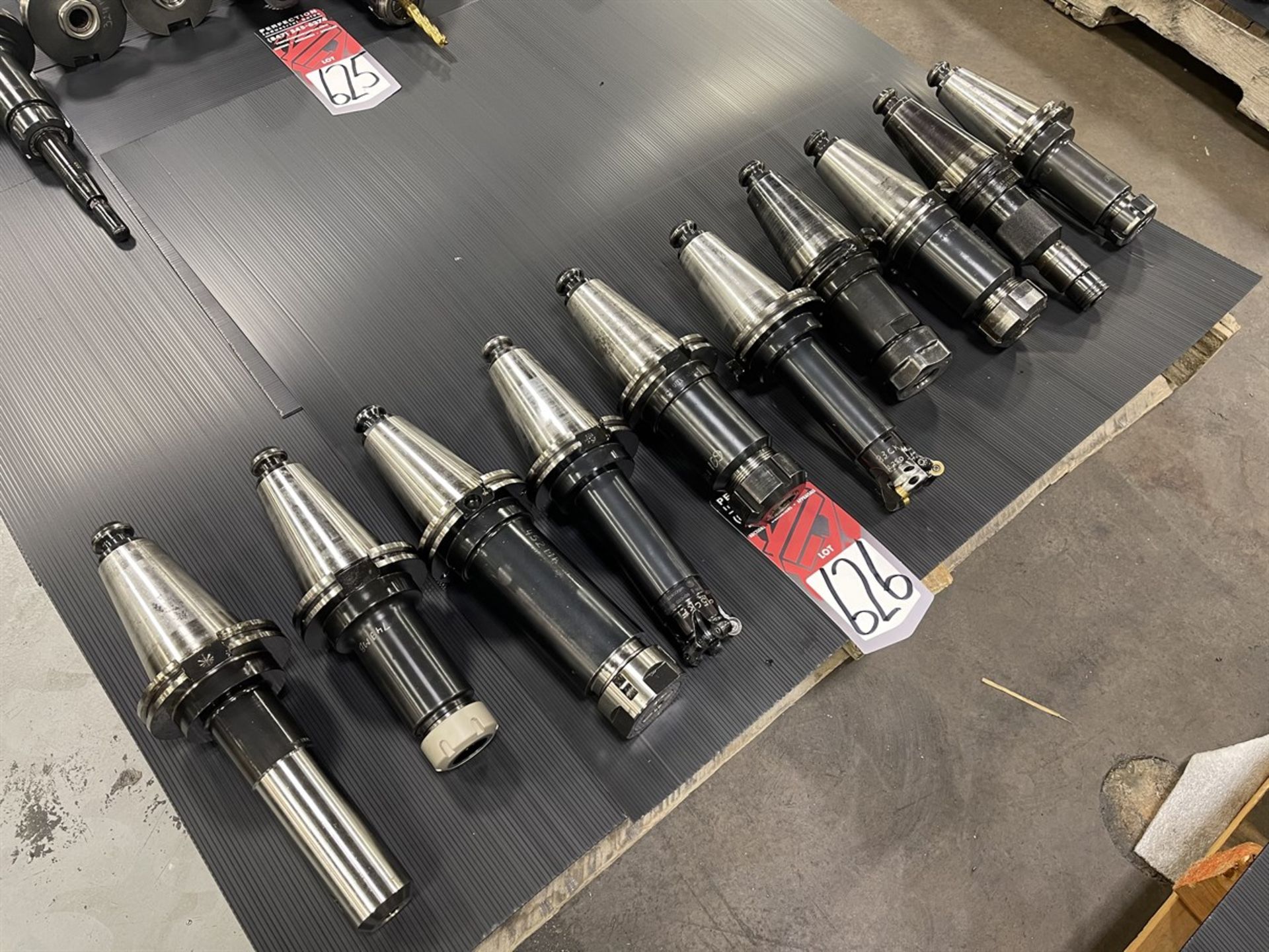 Lot of (10) CAT 50 Tool Holders