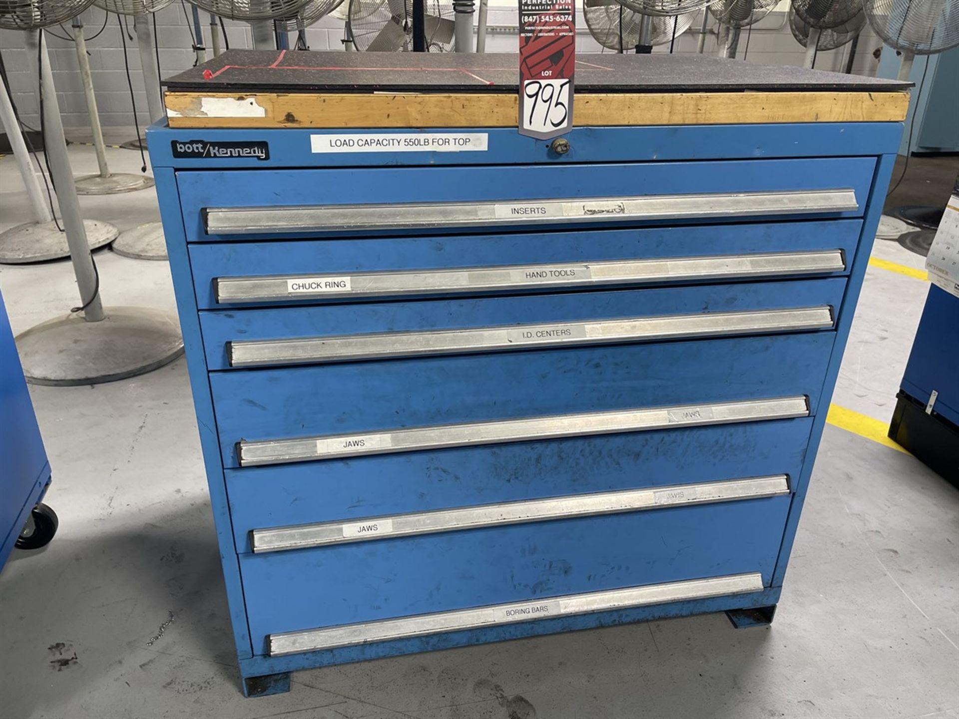 BOTT/KENNEDY Wood Top 6-Drawer Ball Bearing Tool Cabinet