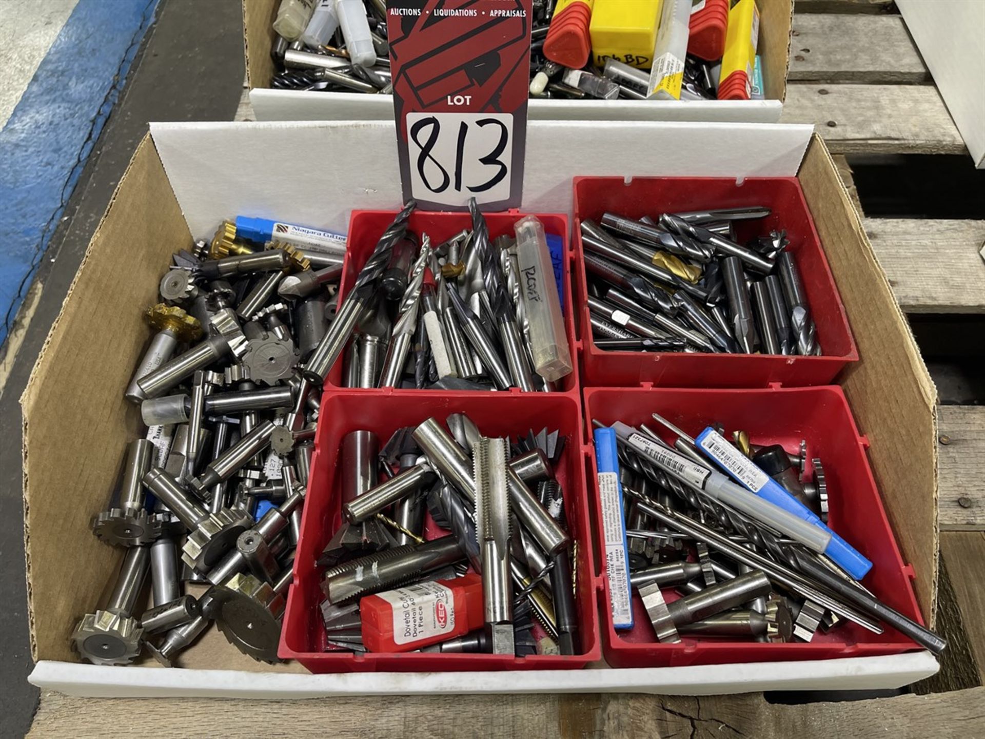 Lot of Assorted Drill Bits, End Mills, Taps and Reamers