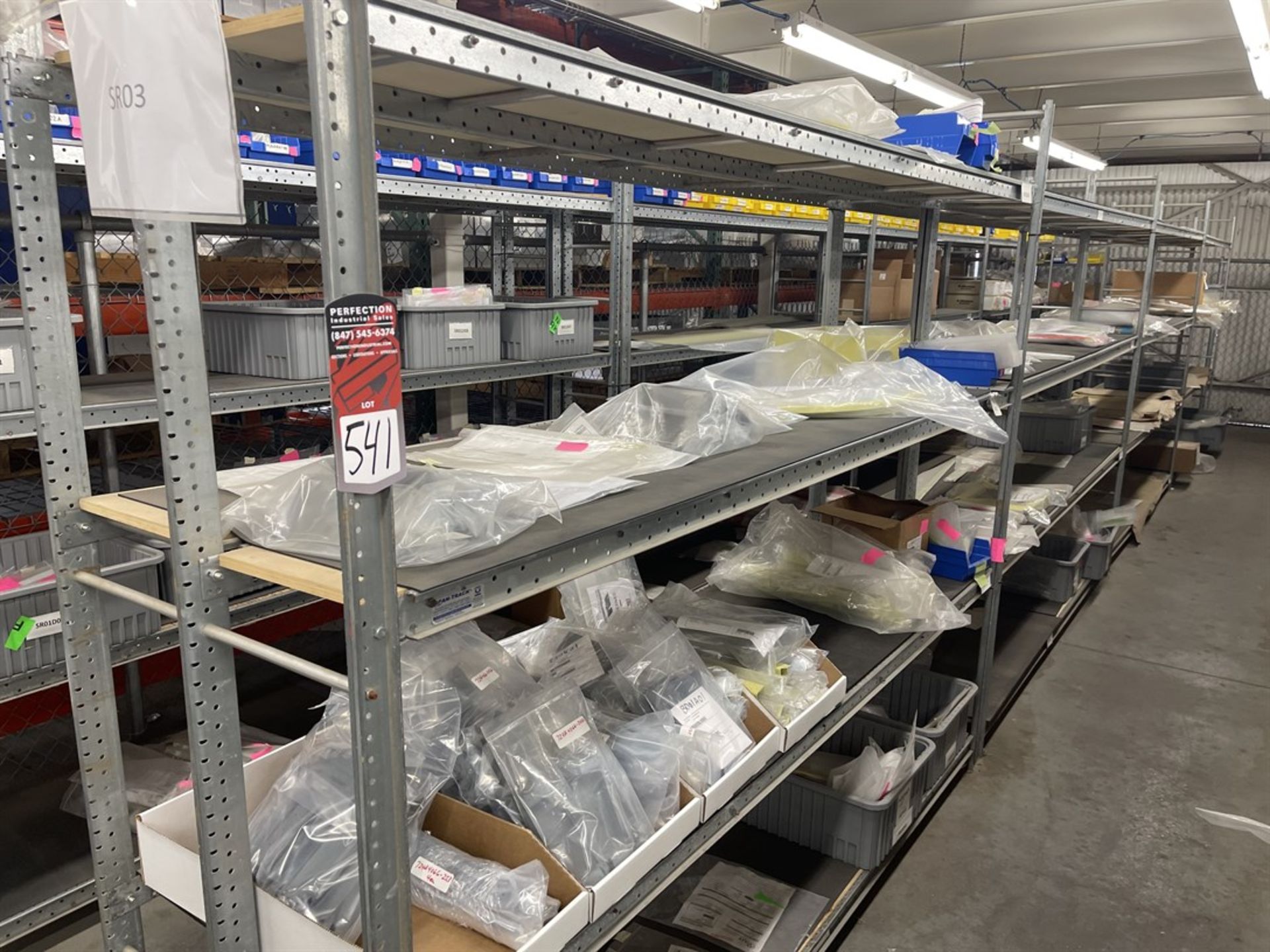 Row of (4) Sections of ENGINEERED PRODUCTS Select Rack Shelving Units, 7'T x 8'W x 2'D, (Contents - Image 2 of 2