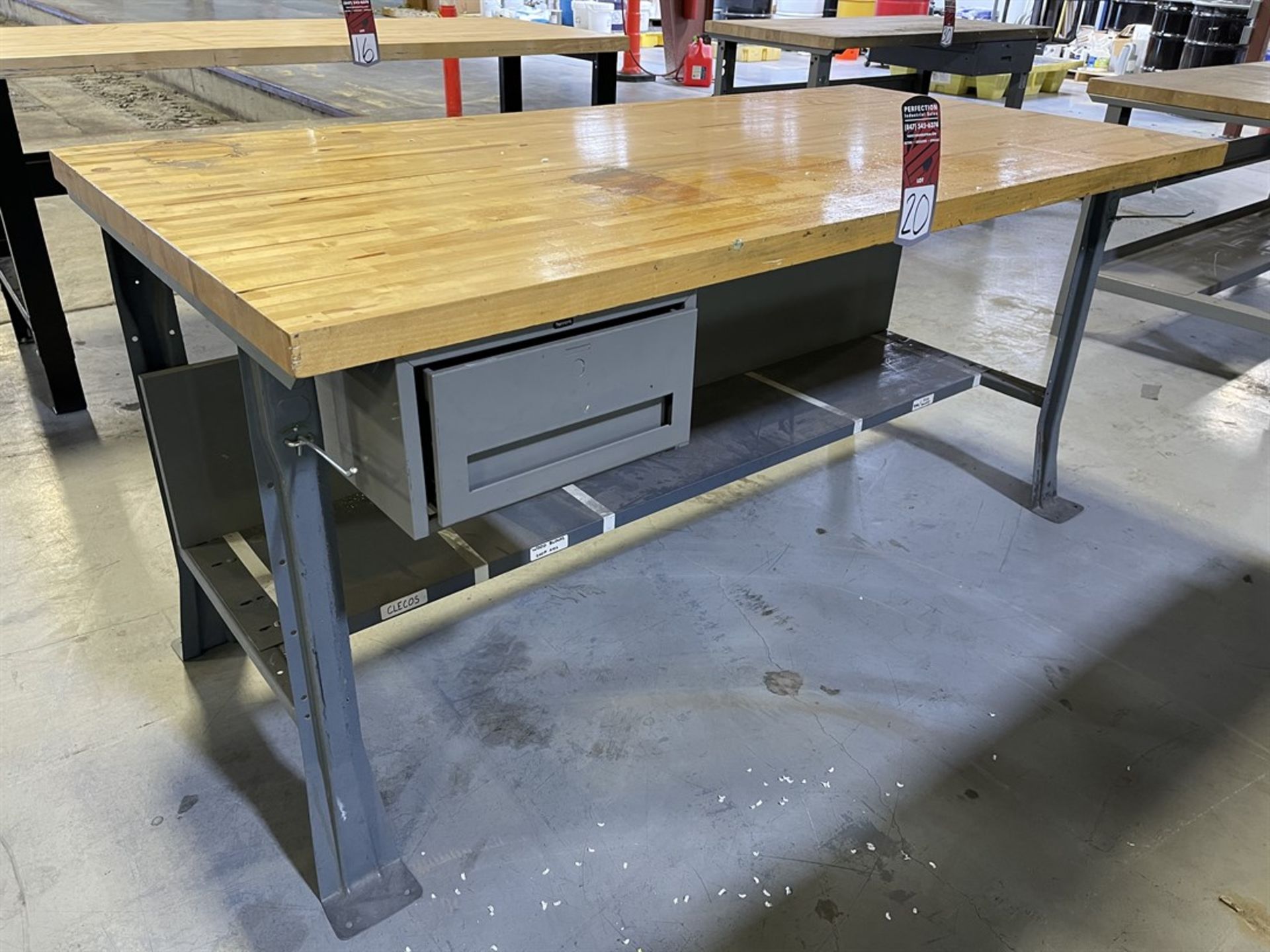 Wood Top Work Bench, 36" x 72"