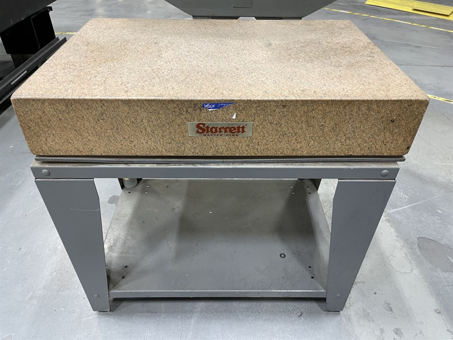 STARRETT Master Pink Granite Surface Plate on Steel Base, 24" x 36" x 6" Thick - Image 2 of 2