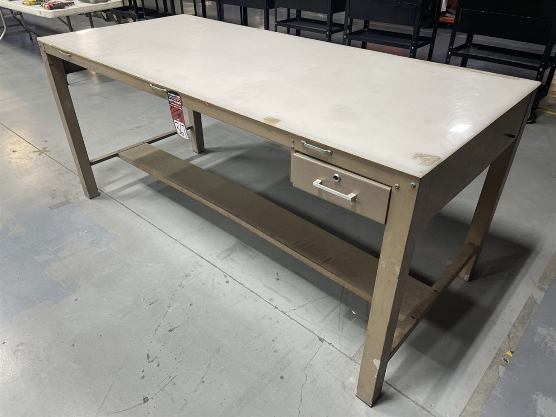 Inspection Table w/ Poly Top, 35.5" x 81"