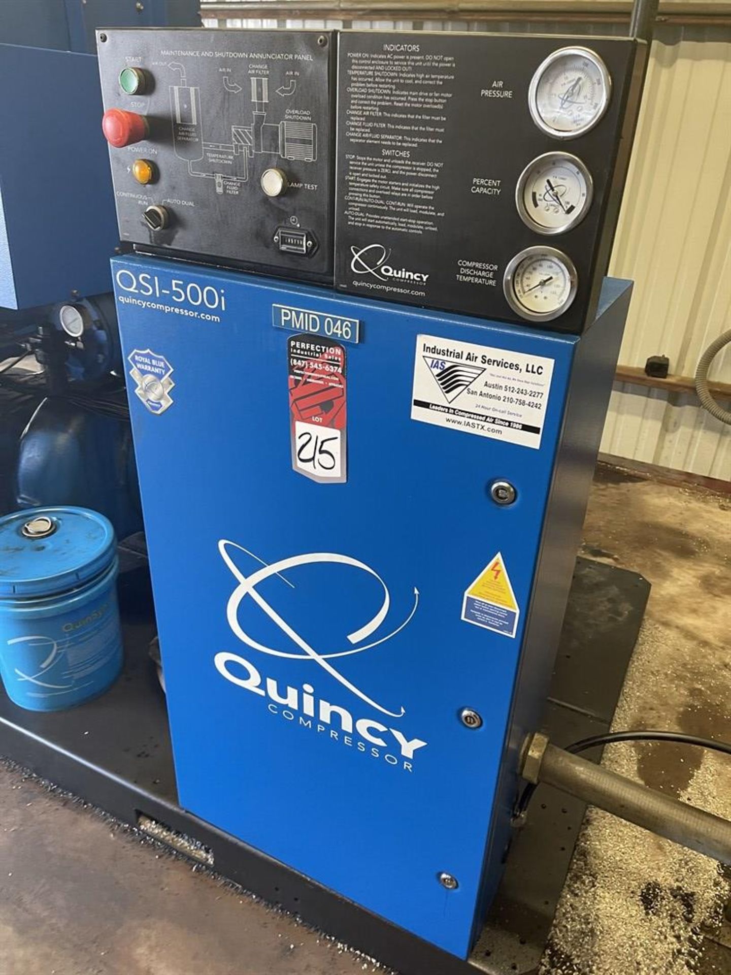 QUINCY QSI-500i 125 hp Air Compressor, s/n BU1305150018 - Image 3 of 7