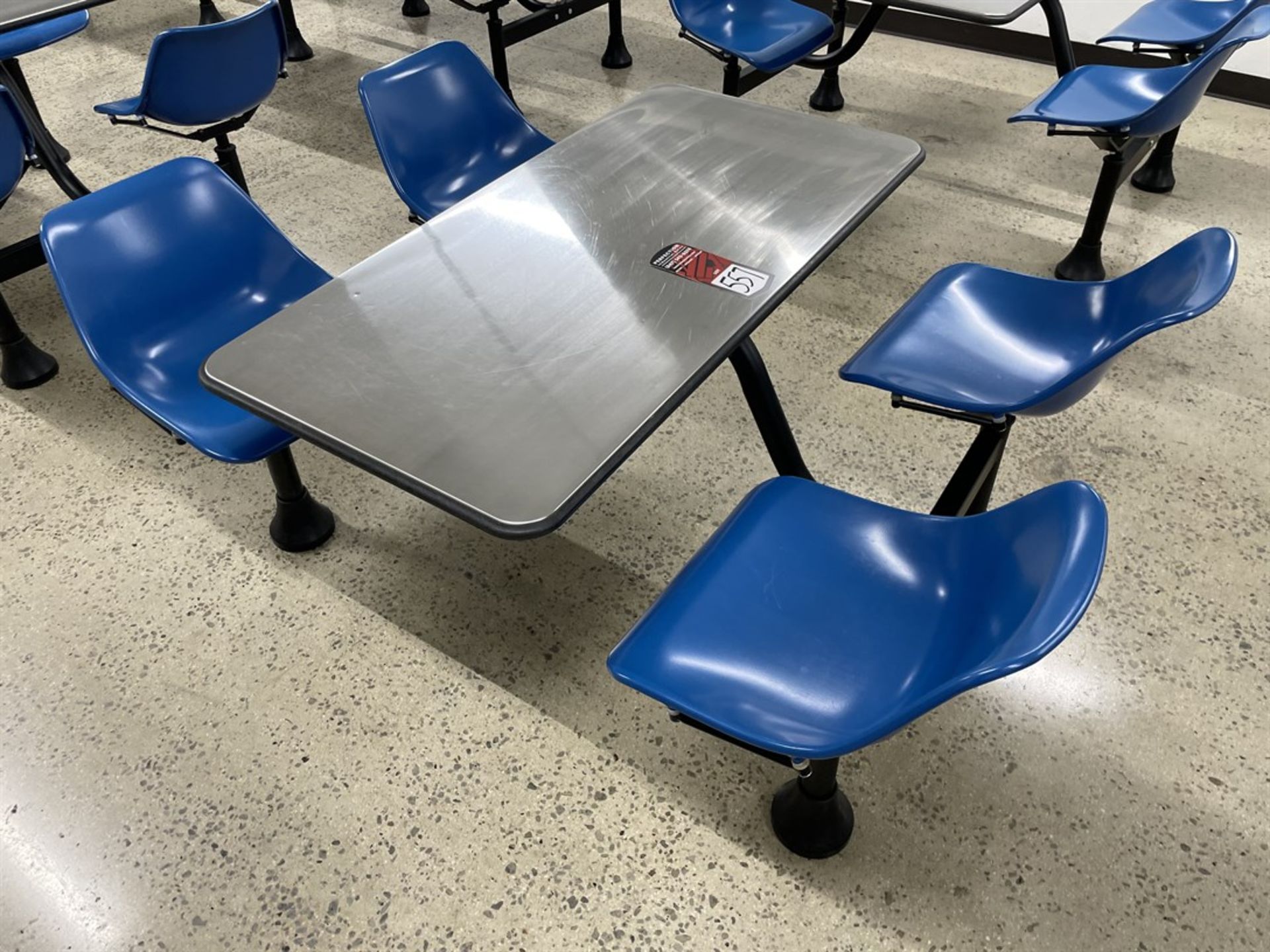 Stainless Steel Break Room Table w/ (4) Chairs