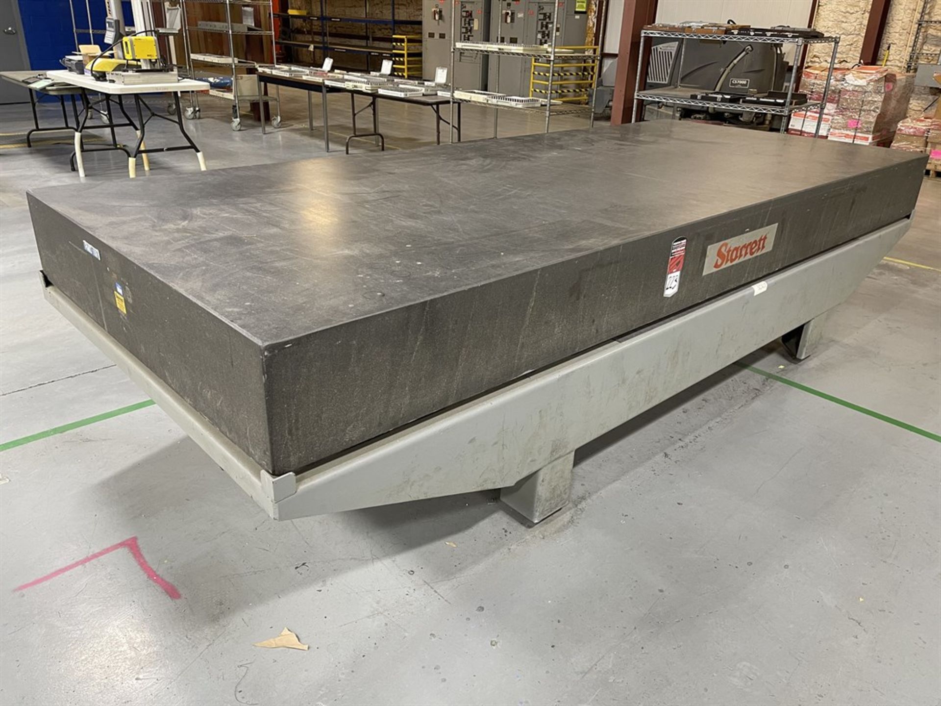 STARRETT Granite Surface Plate, 60" x 144" x 12" Thick