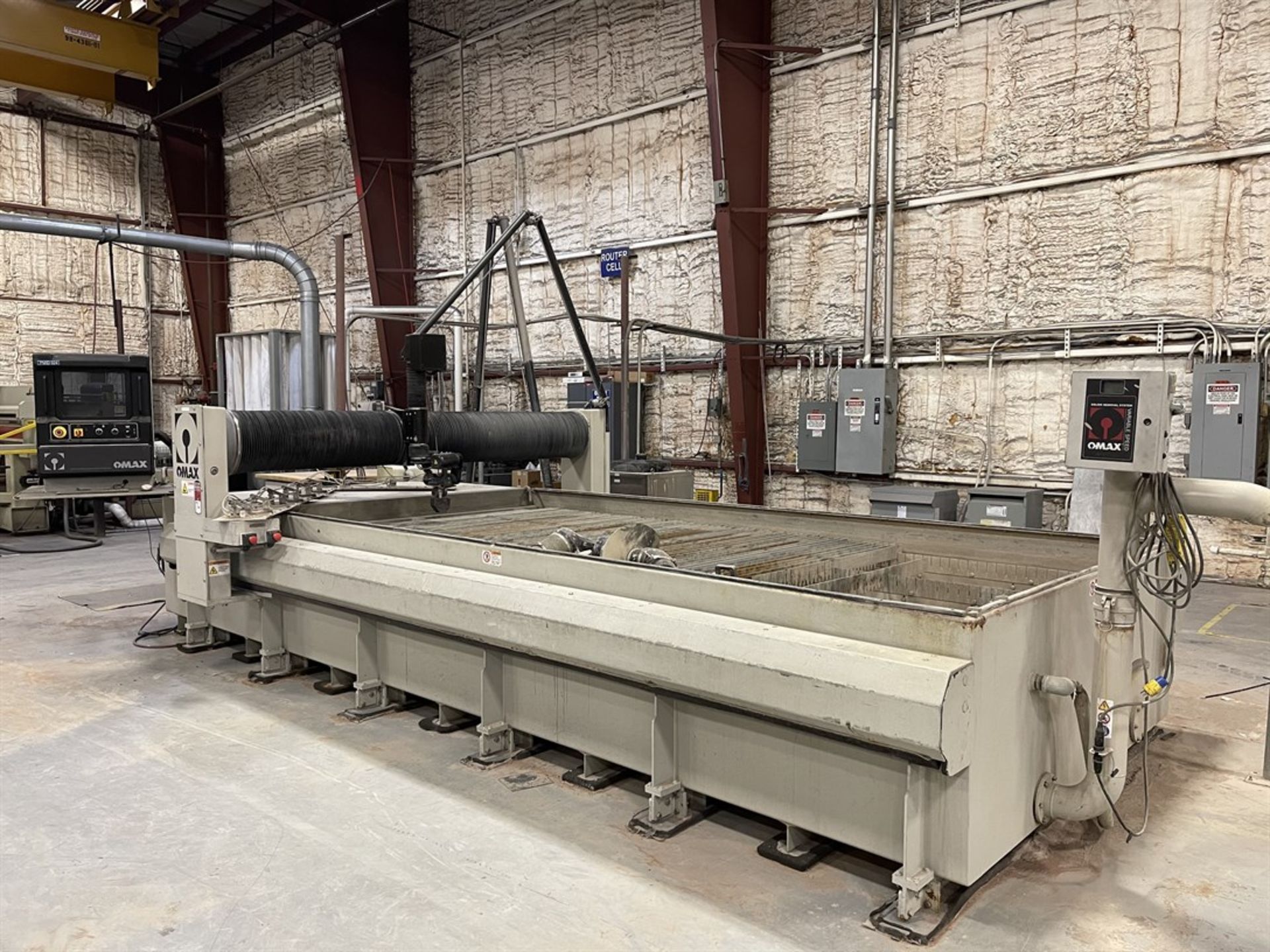 2012 OMAX 80X Waterjet, s/n K511609, w/ OMAX Control, 180” x 90” Table, Beveling Head, A-JET Cutting