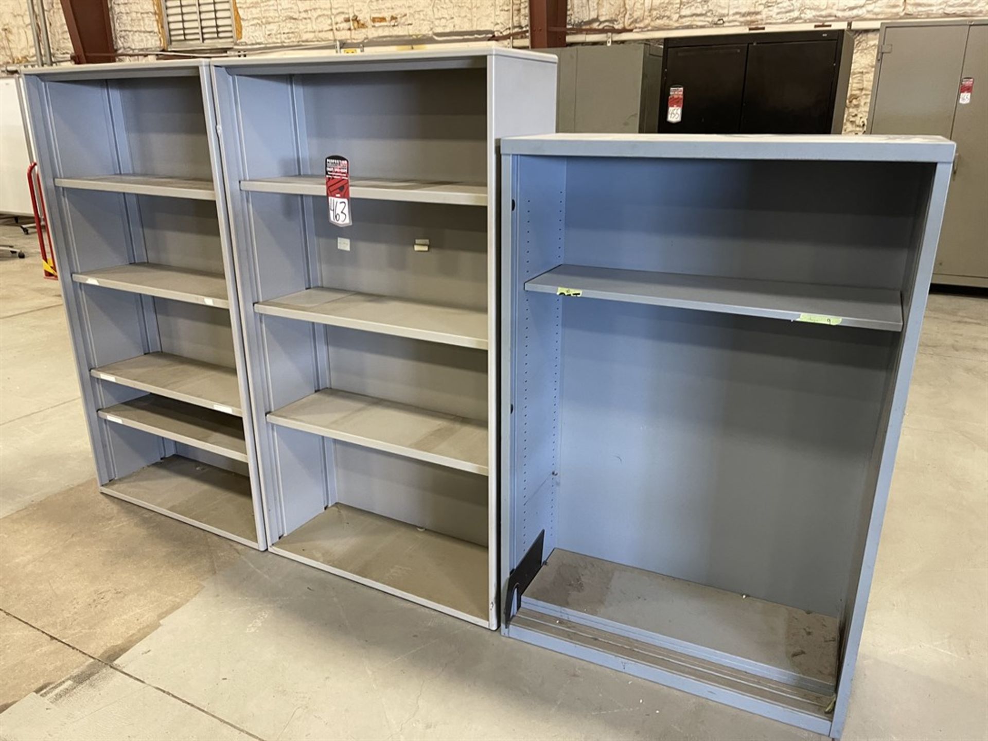 Lot of (3) Shelving Units