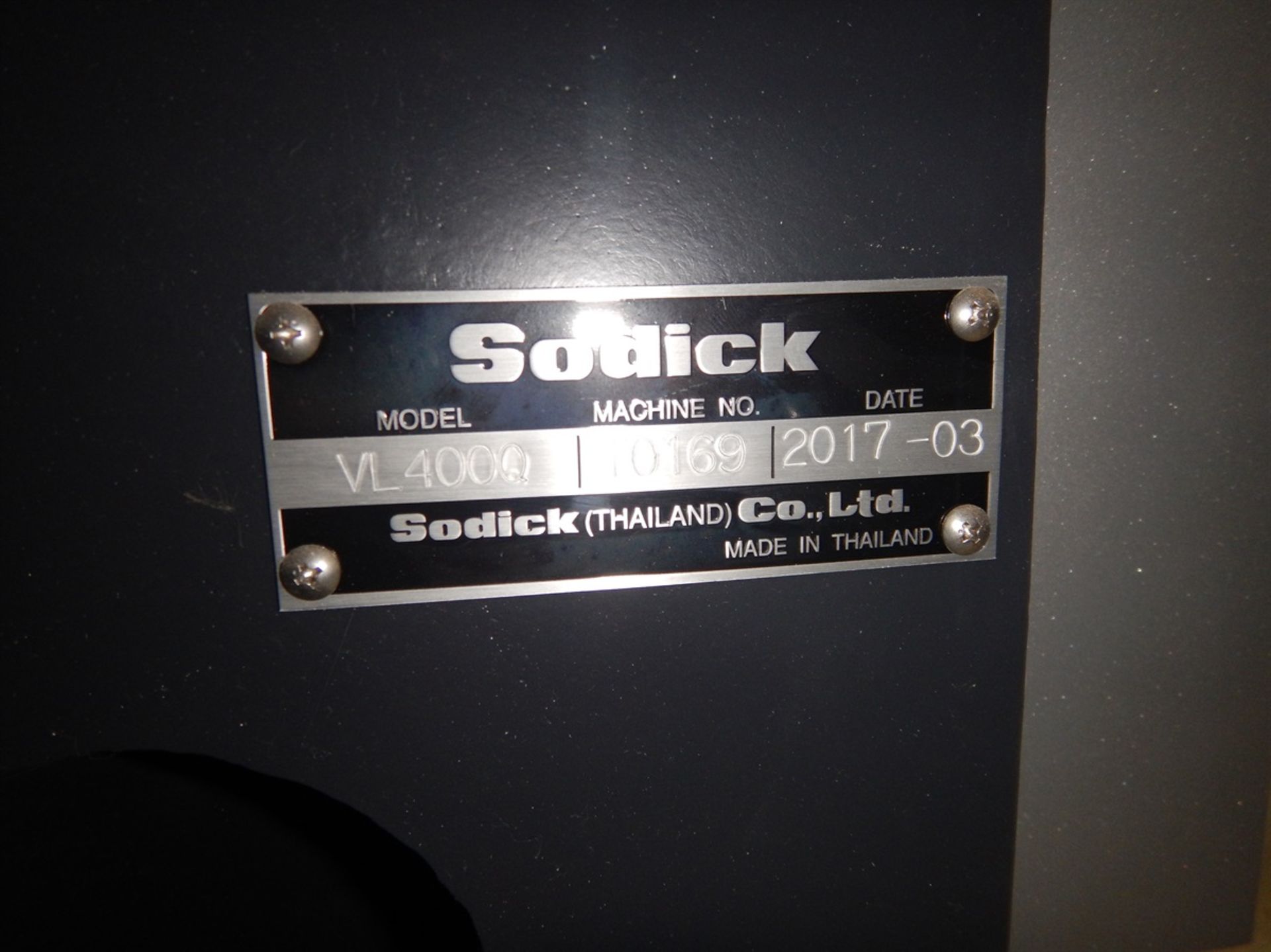 2017 SODICK VL400Q Wire Type EDM, s/n T0169, LN2W Control - Image 6 of 6