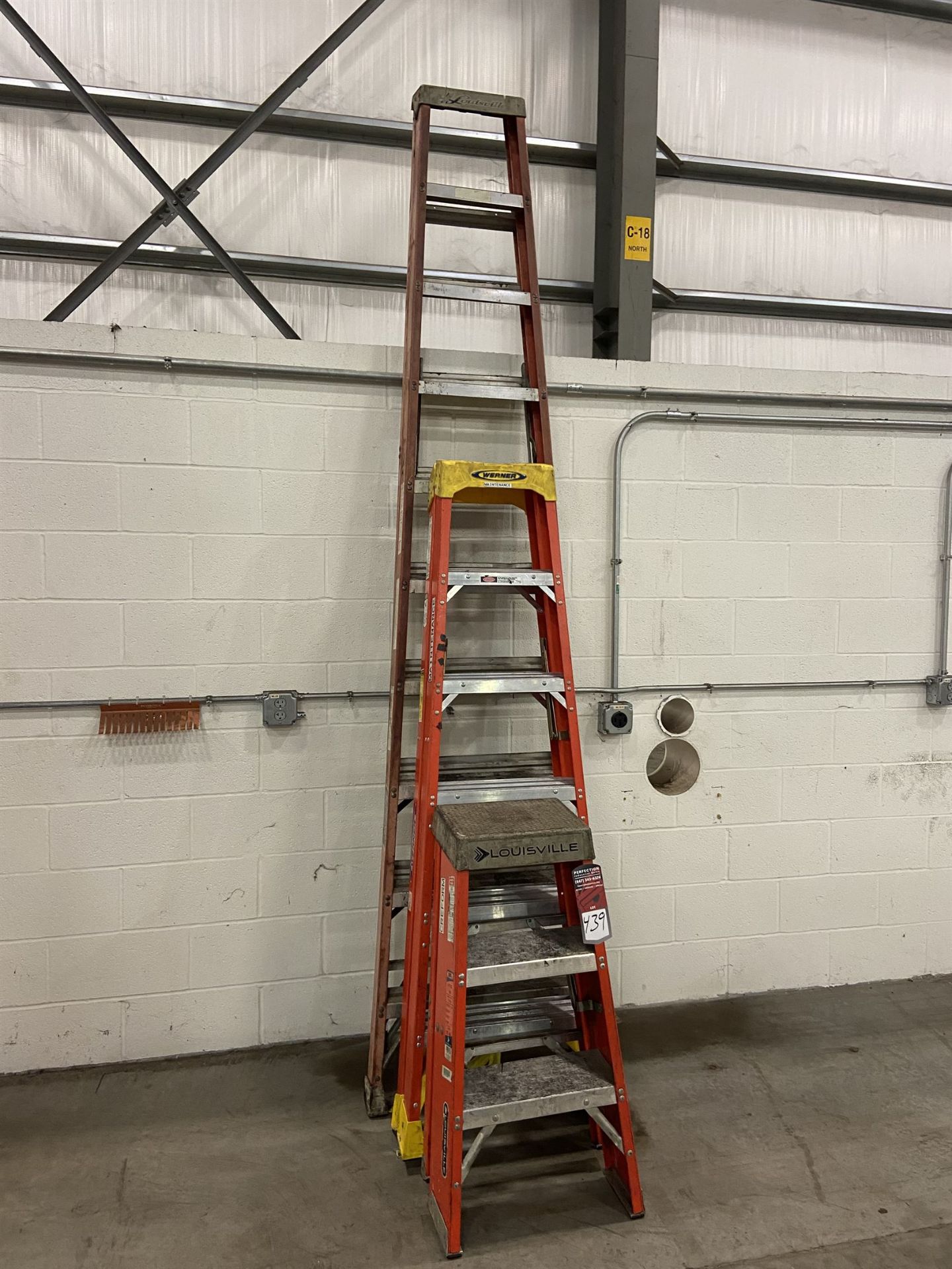 Lot of (3) Ladders, 3', 6' and 10'