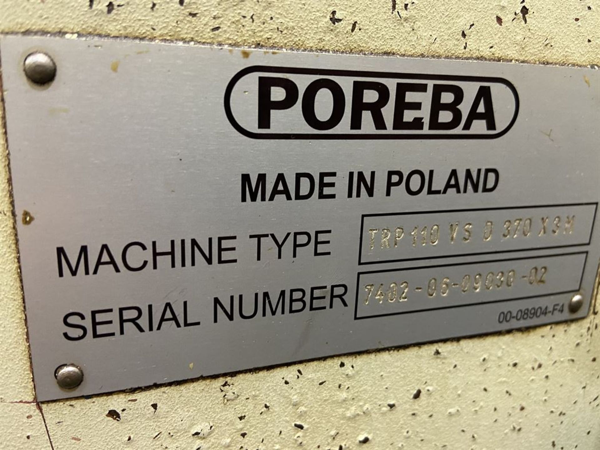 Poreba TRP 110 VS 370 x 3M Engine Lathe, (2) 36" 4-Jaw Chucks, 14.5" Hole, 120" Centers, Aloris, - Image 11 of 11