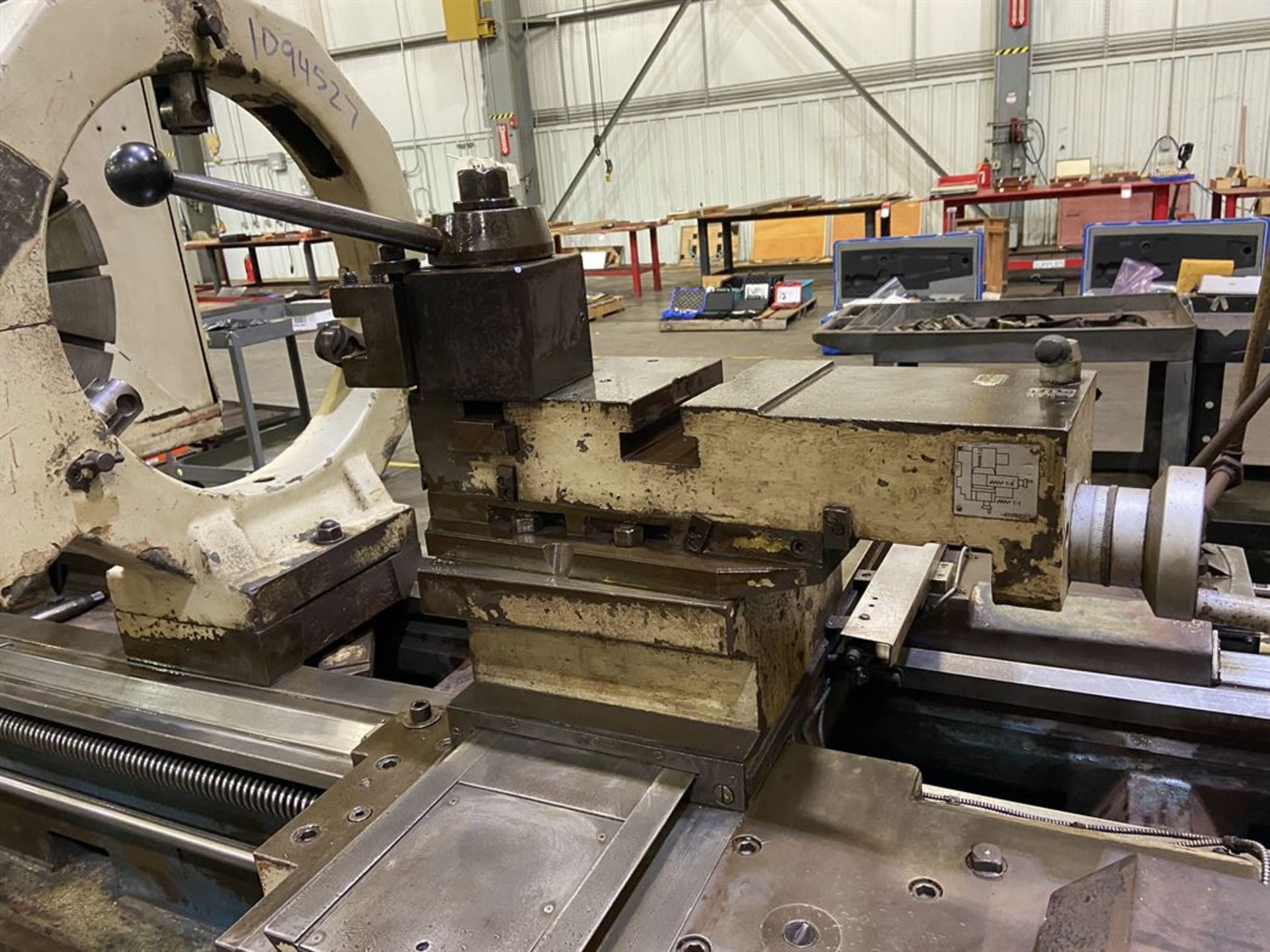 Poreba TRP 110 VS 370 x 3M Engine Lathe, (2) 36" 4-Jaw Chucks, 14.5" Hole, 120" Centers, Aloris, - Image 10 of 11