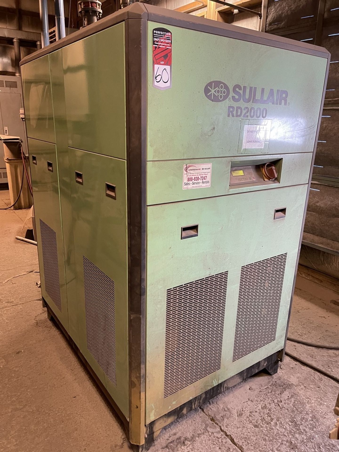 Sullair RD-2000 Refrigerated Air Dryer, s/n 2211SA0653, (Blast/Paint Building) - Image 2 of 4