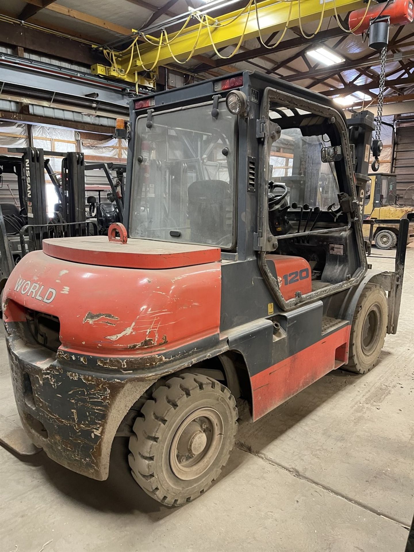 Tailift FD50 Diesel Forklift, s/n TA06739, 8250 Lb. Capacity, 3-Stage Mast, Side Shift - Image 6 of 10