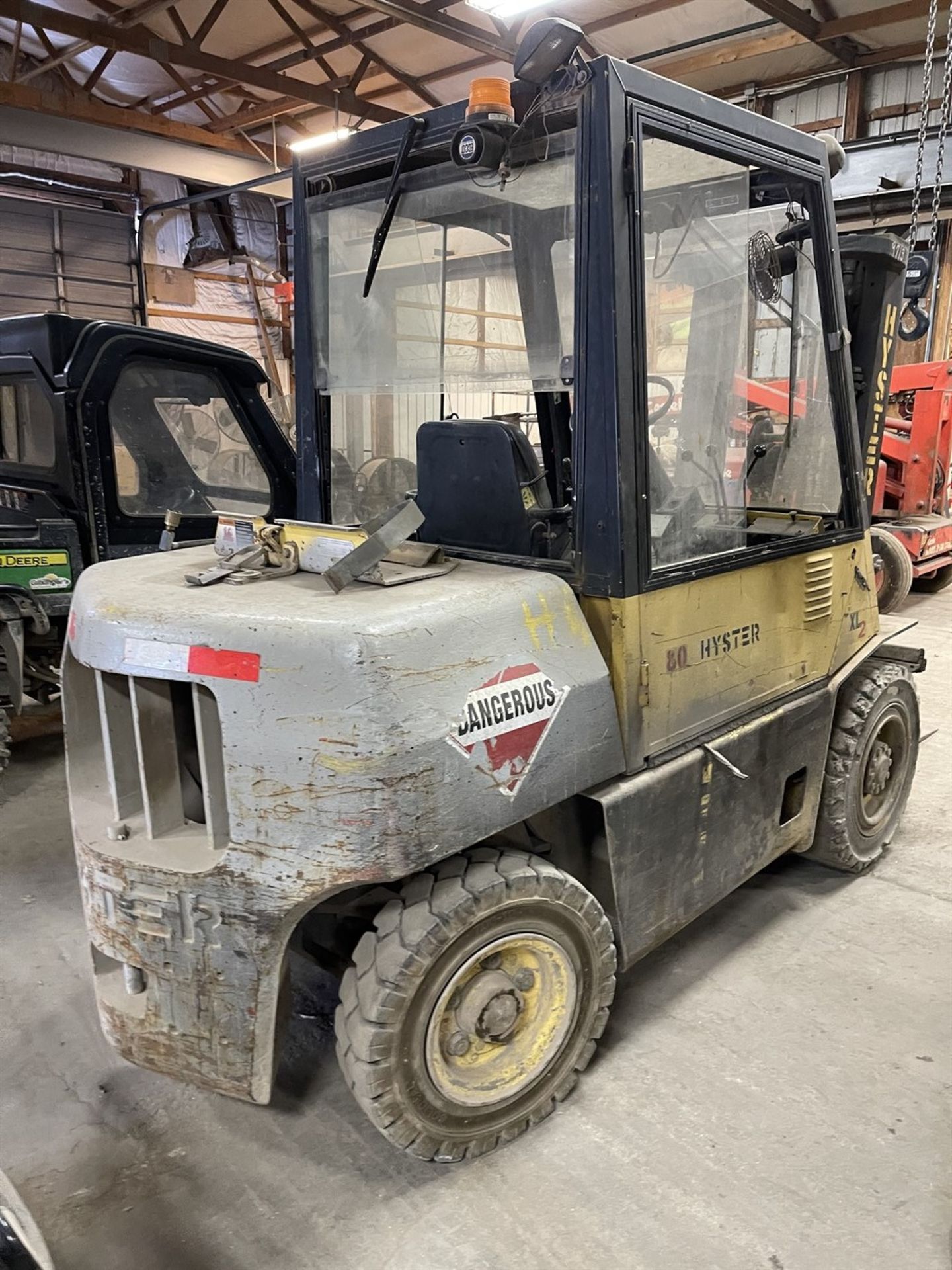 Hyster H80XL LP Forklift, s/n G005D08608T, 8000 Lb. Capacity, 2-Stage Mast, Side Shift - Image 6 of 11