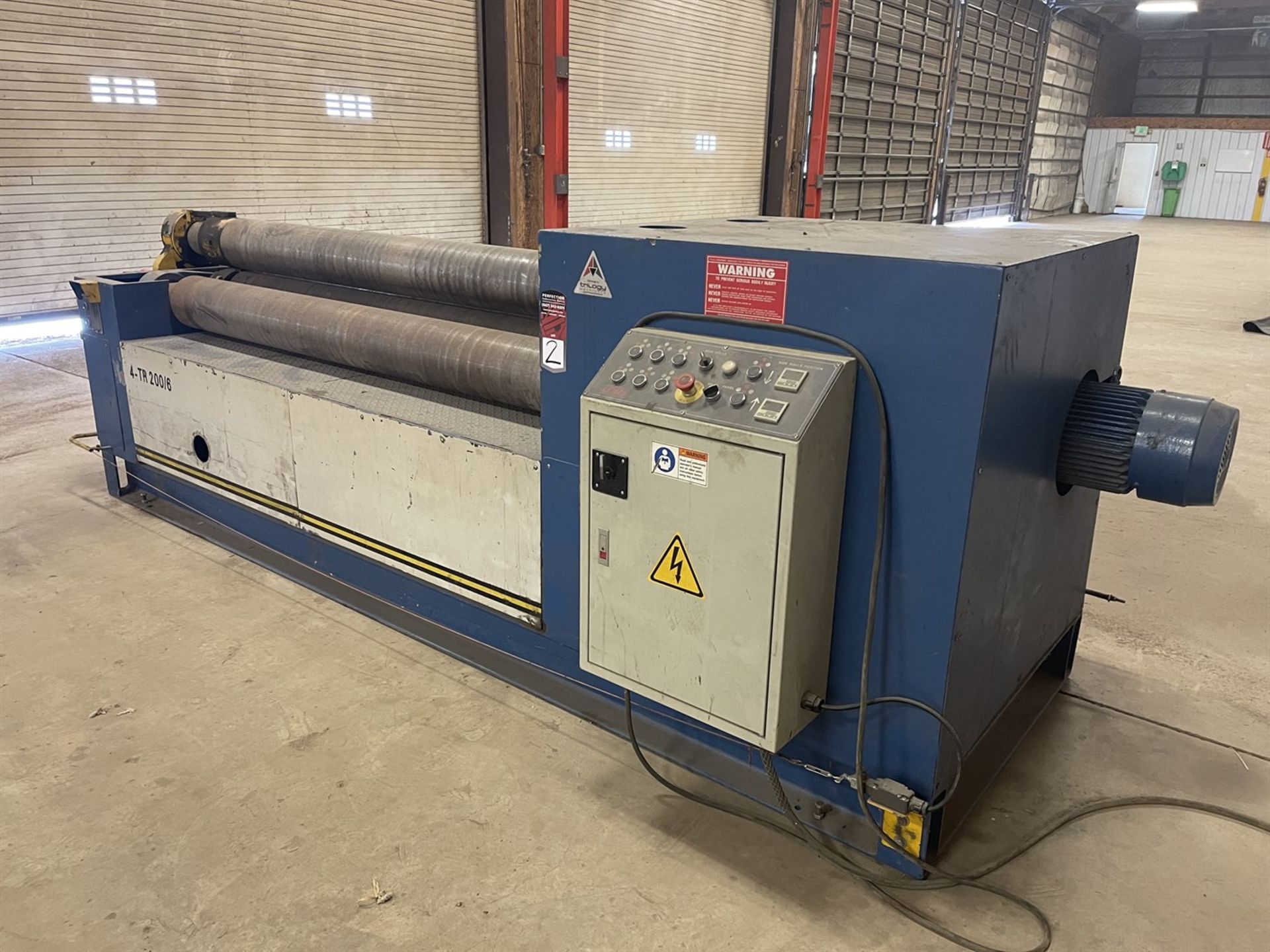 Lemas 4-TR 200/6 4-Roll Bending Roll, s/n 319927, 6' x 3/8", 7.87" Dia Rolls. - Image 3 of 9