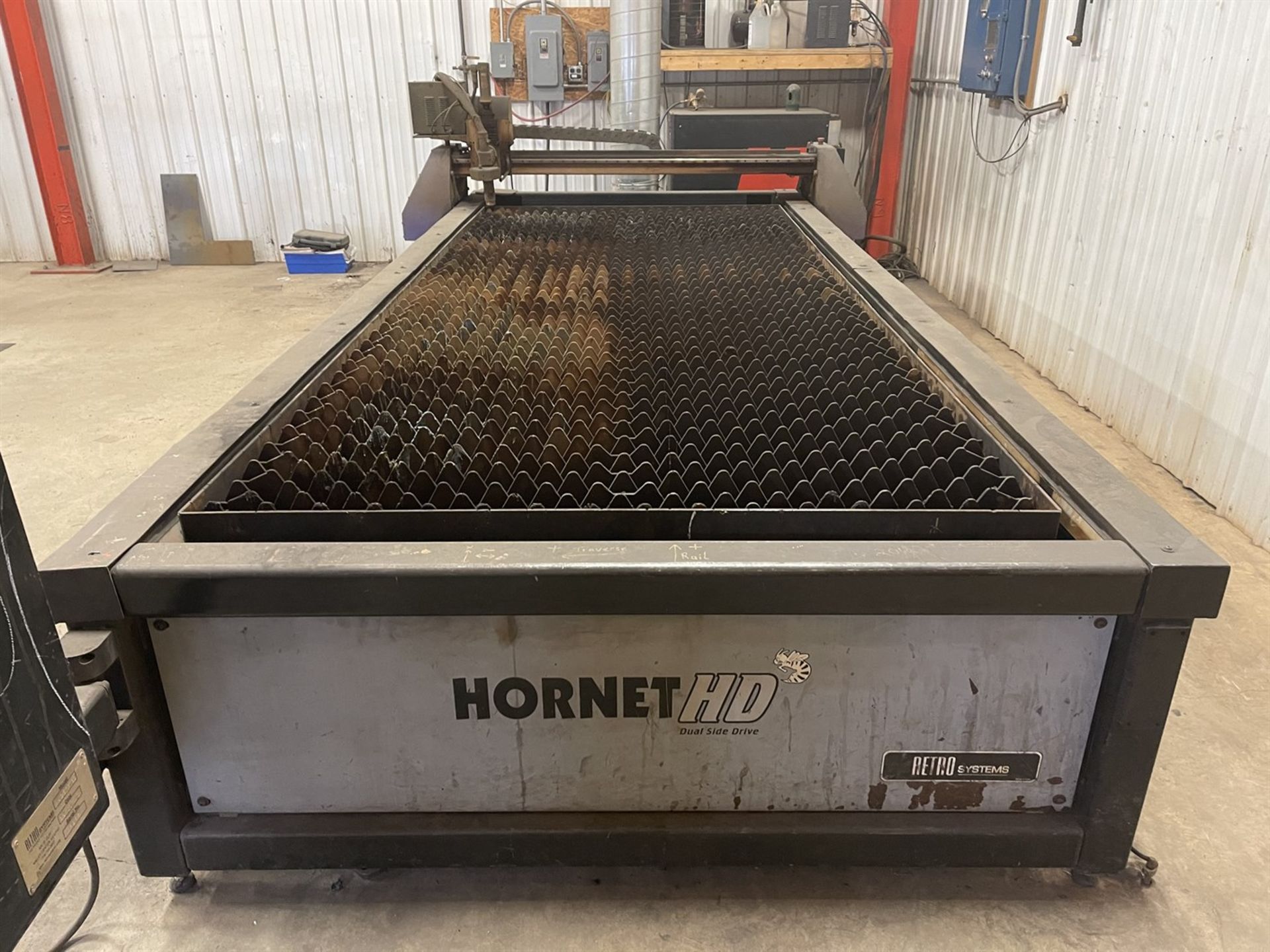2010 Retro Systems Hornet HD HHDETR150 CNC Plasma Cutter, s/n 2266, 12' x 5' Downdraft Table, - Image 3 of 14