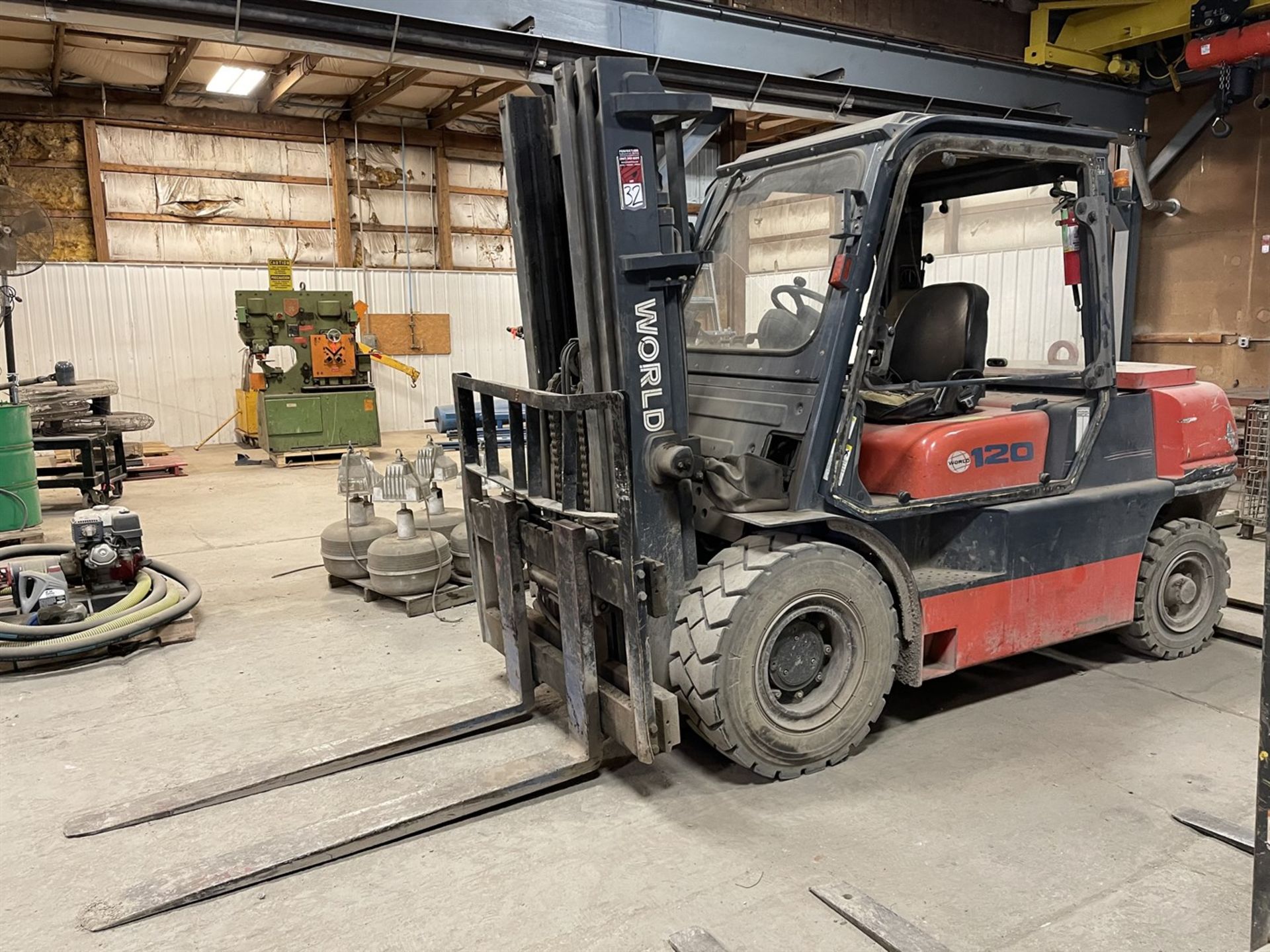 Tailift FD50 Diesel Forklift, s/n TA06739, 8250 Lb. Capacity, 3-Stage Mast, Side Shift