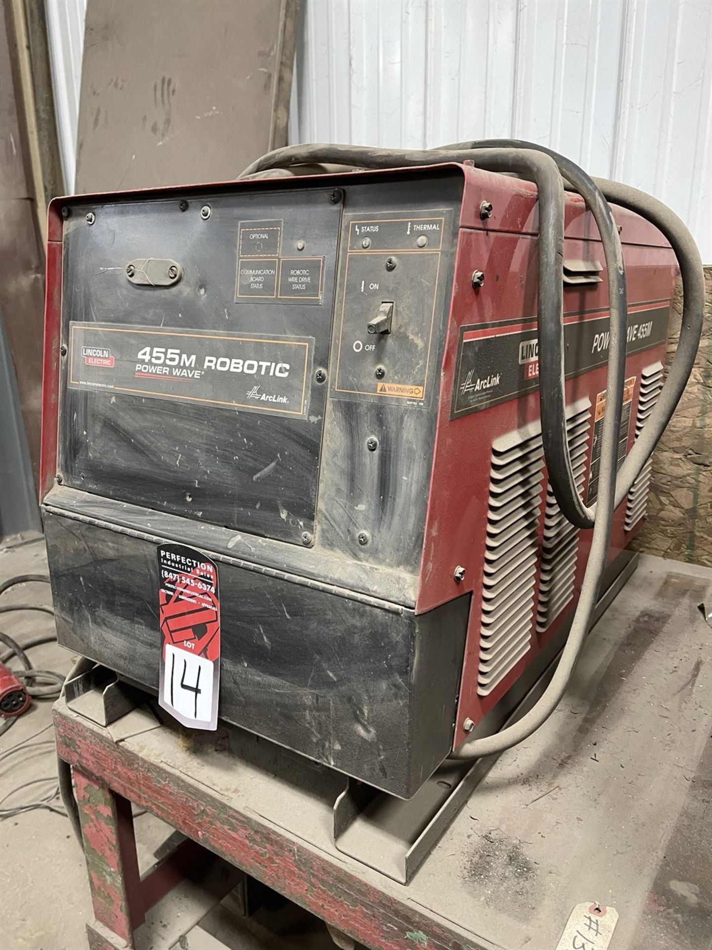 Lincoln 455M Robotic Power Wave Welder, s/n na