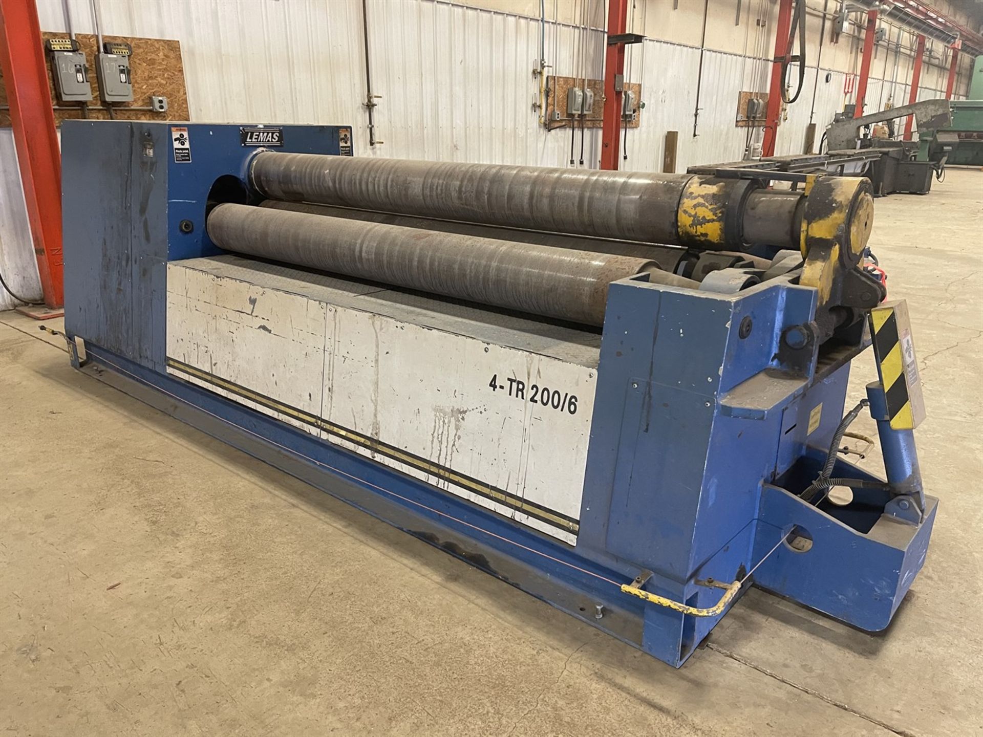 Lemas 4-TR 200/6 4-Roll Bending Roll, s/n 319927, 6' x 3/8", 7.87" Dia Rolls. - Image 7 of 9