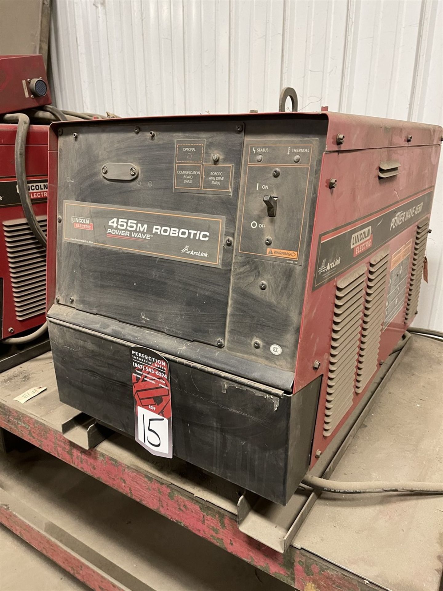 Lincoln 455M Robotic Power Wave Welder, s/n U1061011908