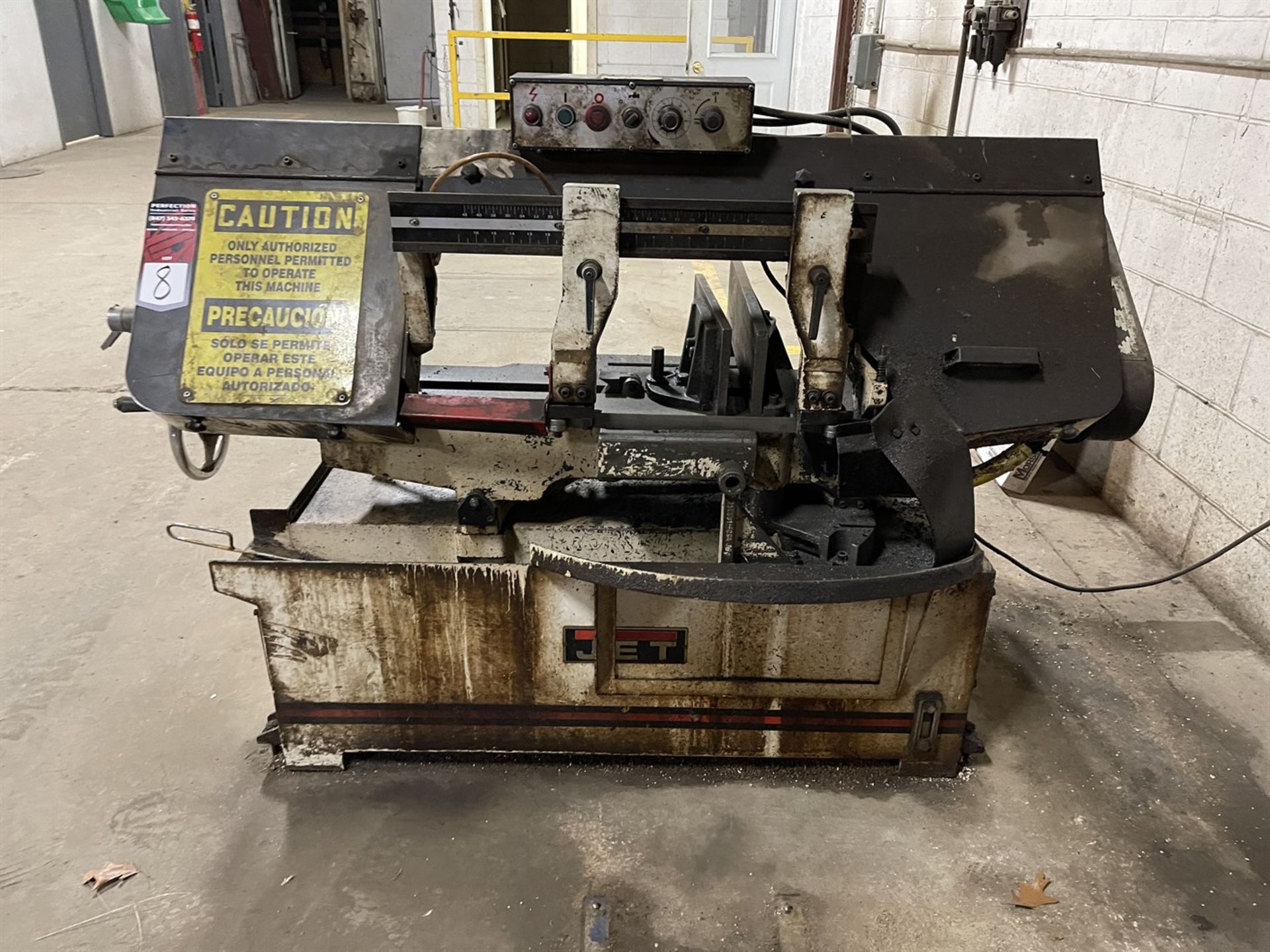 Jet MBS1014W-3 Horizontal Bandsaw, s/n 08090099 - Image 2 of 5