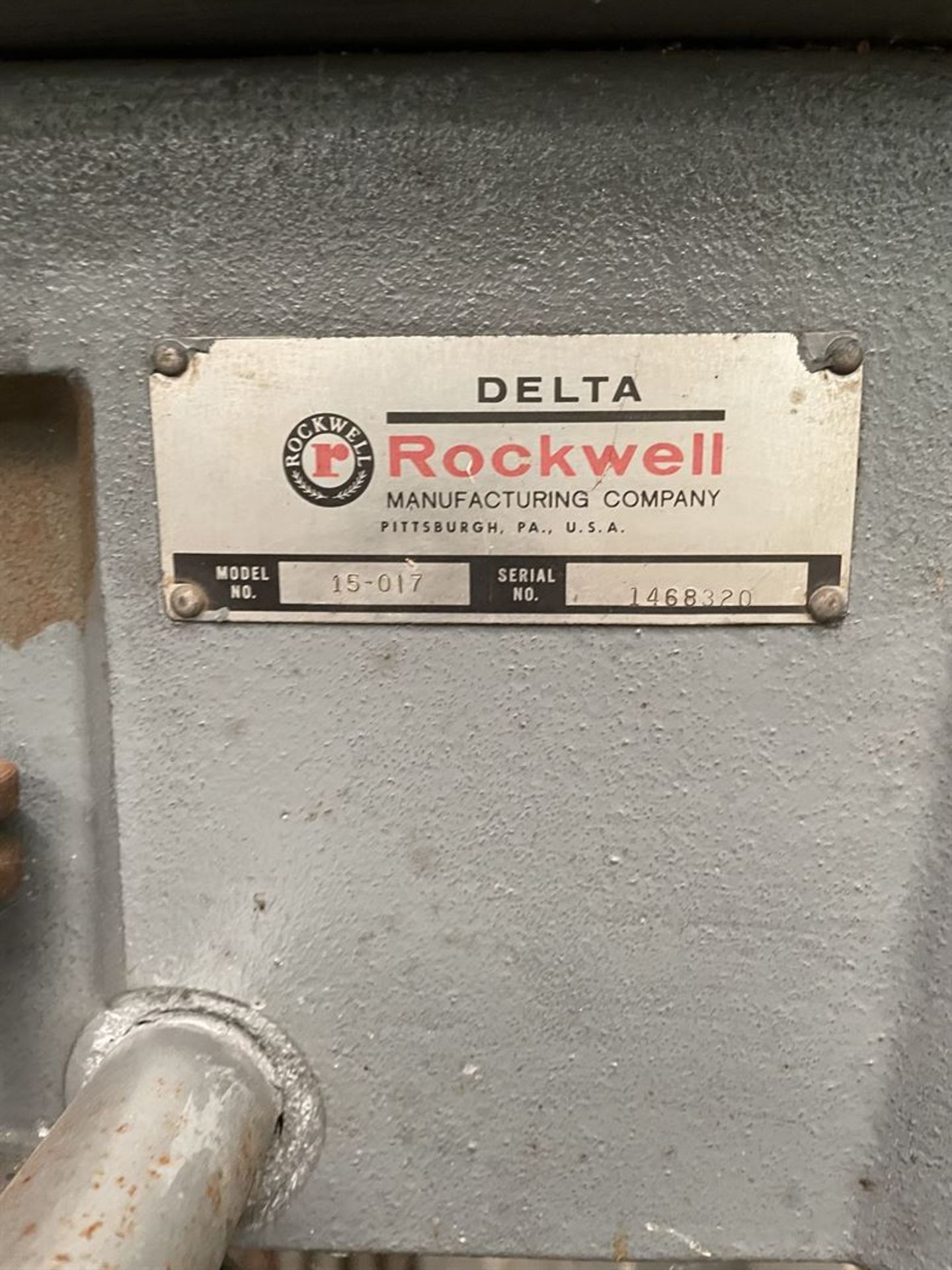 ROCKWELL 15-017 Drill Press, s/n 1468320 (Condition Unknown) - Image 4 of 4