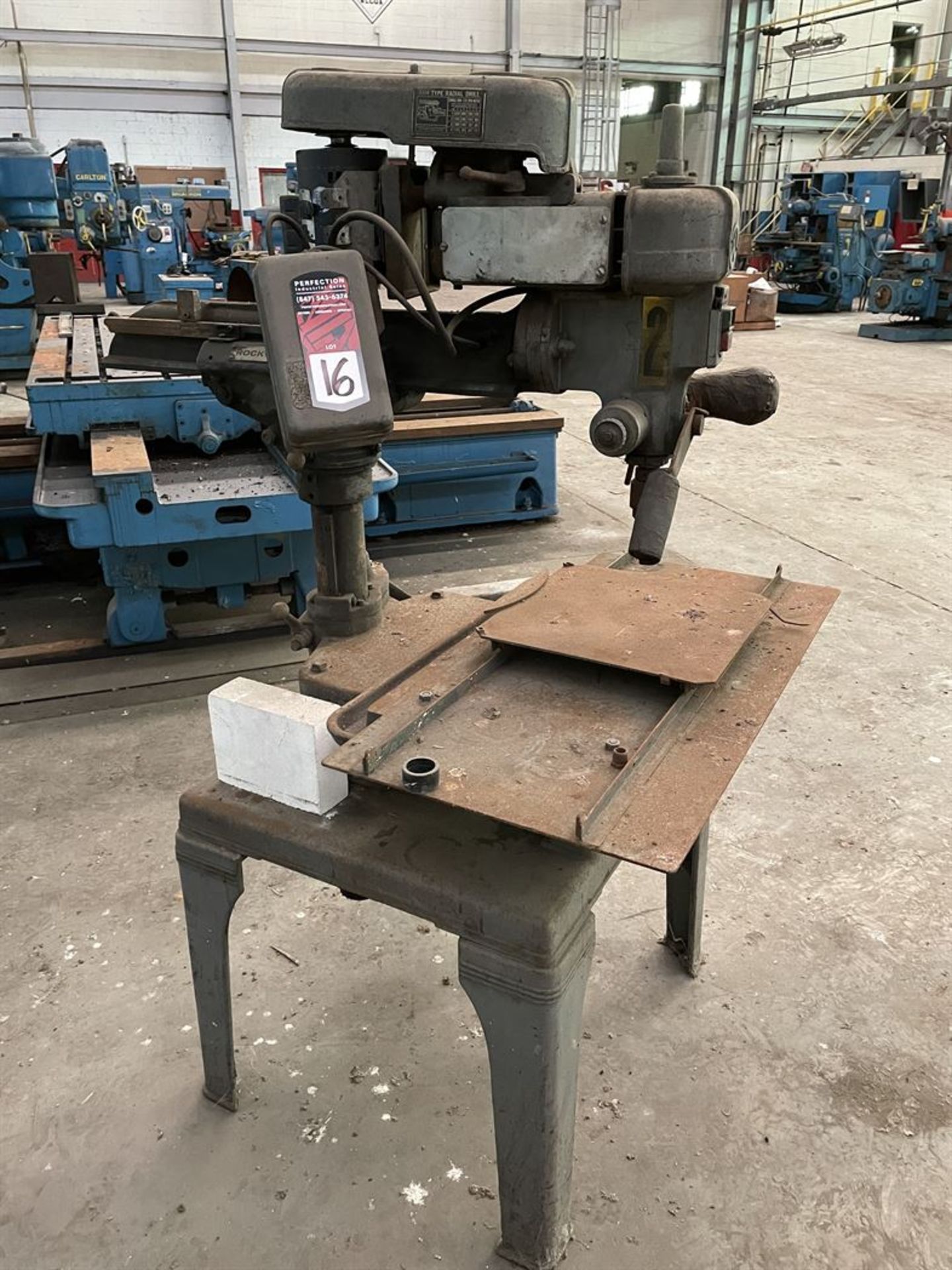 ROCKWELL 15-120 Radial Arm Drill Press, s/n 1583209, 1/2 HP, 175-8200 RPM (Condition Unknown)
