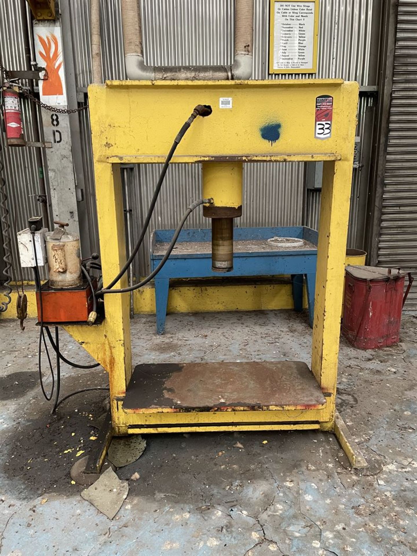 H-Frame Hydraulic Shop Press (Condition Unknown)