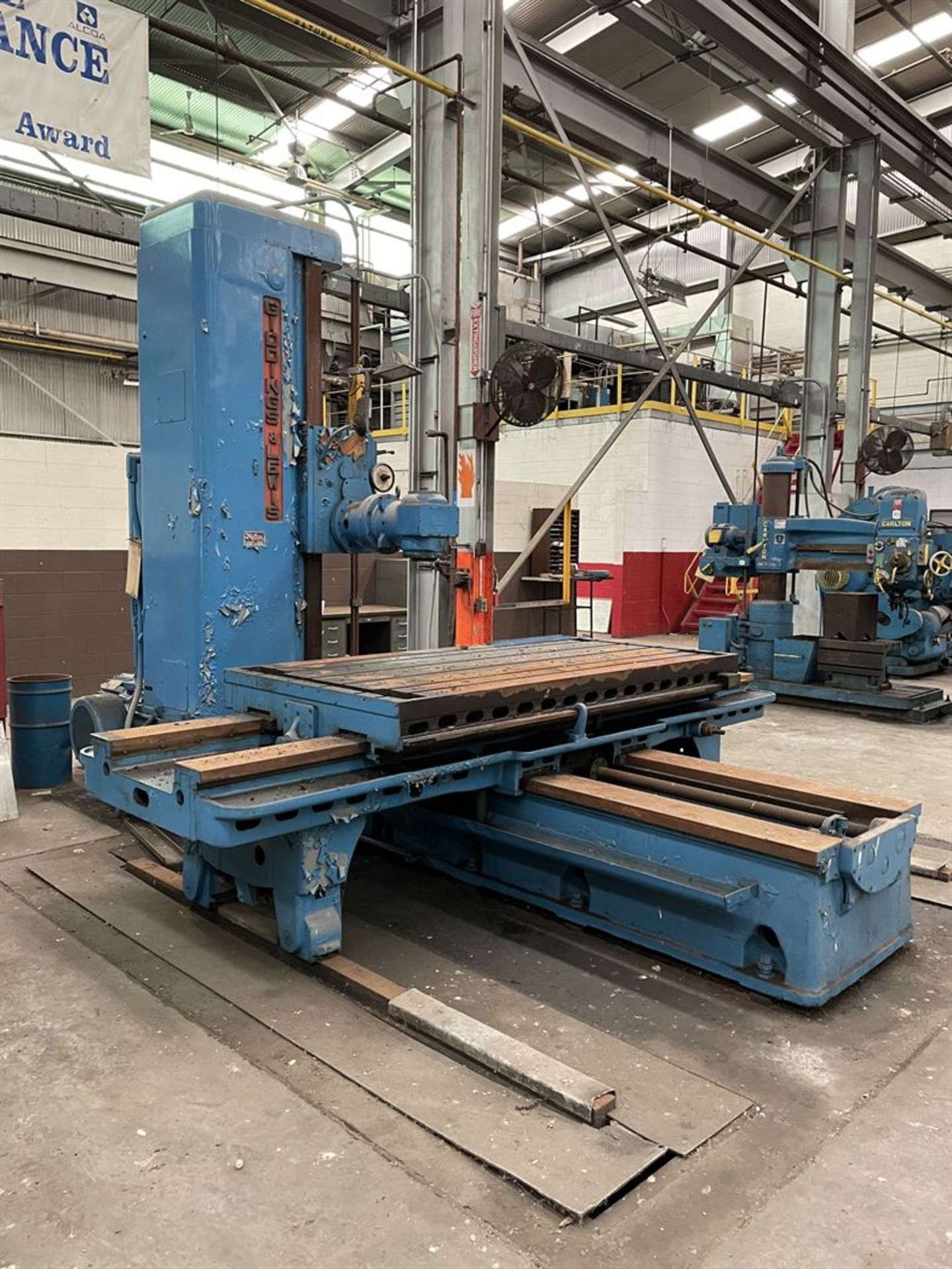 GIDDINGS & LEWIS 340-T Horizontal Boring Machine, s/n 150-141-56, 4' x 8' T-Slotted Table, 112" - Image 3 of 6