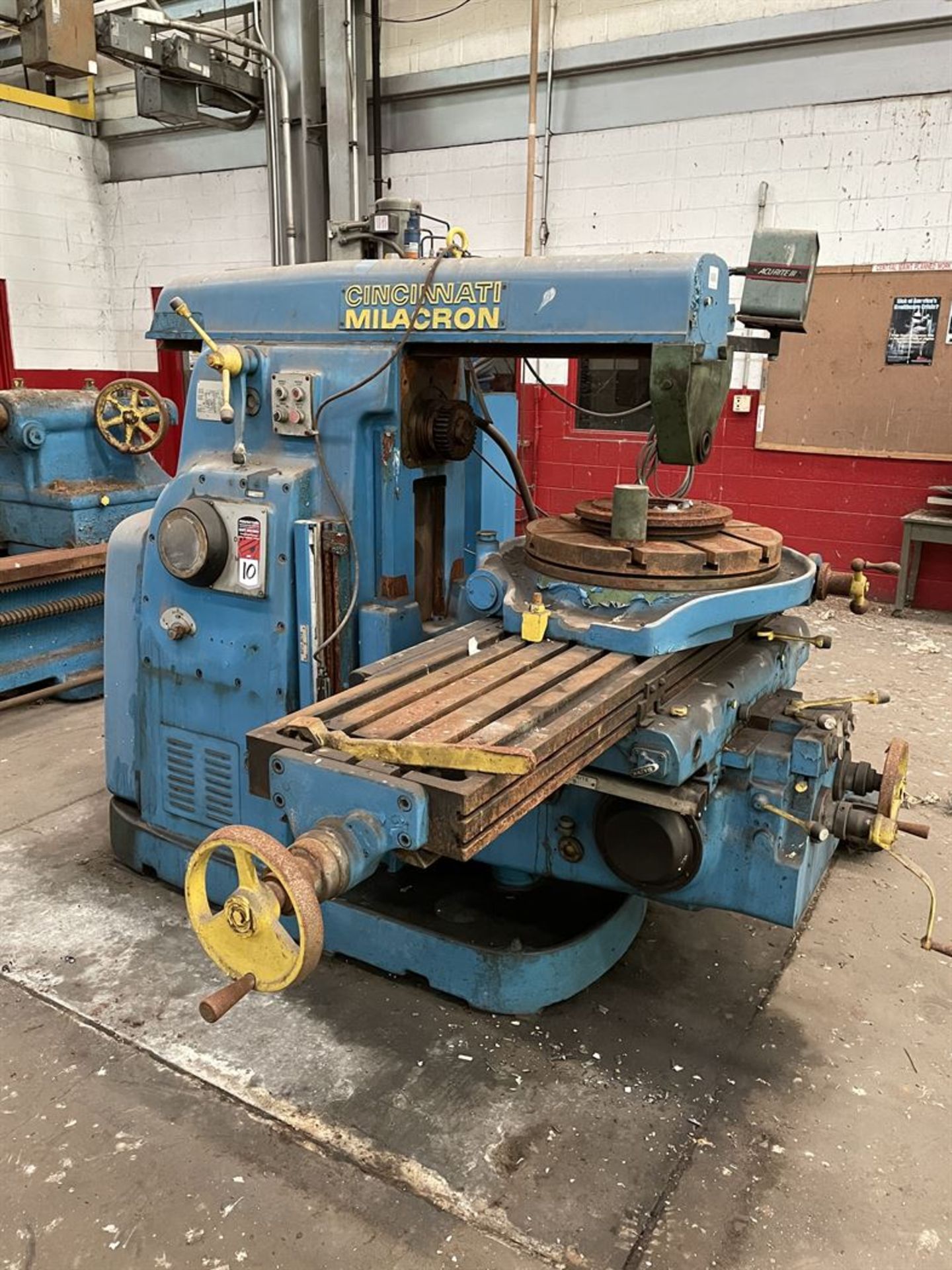 CINCINNATI MILACRON 420-16 Dial Type Horizontal Milling Machine, s/n NA, 16" x 80" T-Slotted