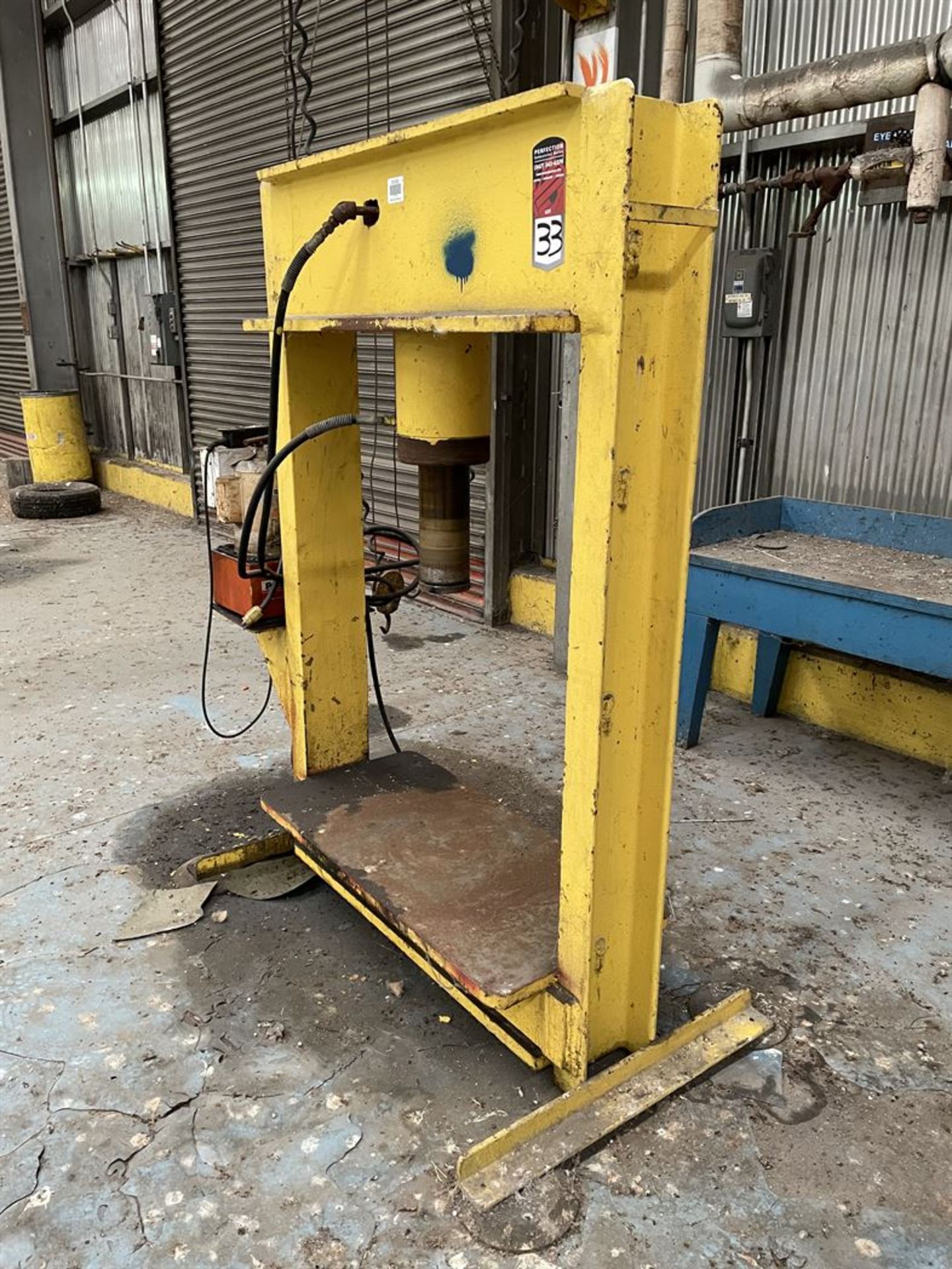 H-Frame Hydraulic Shop Press (Condition Unknown) - Image 2 of 3