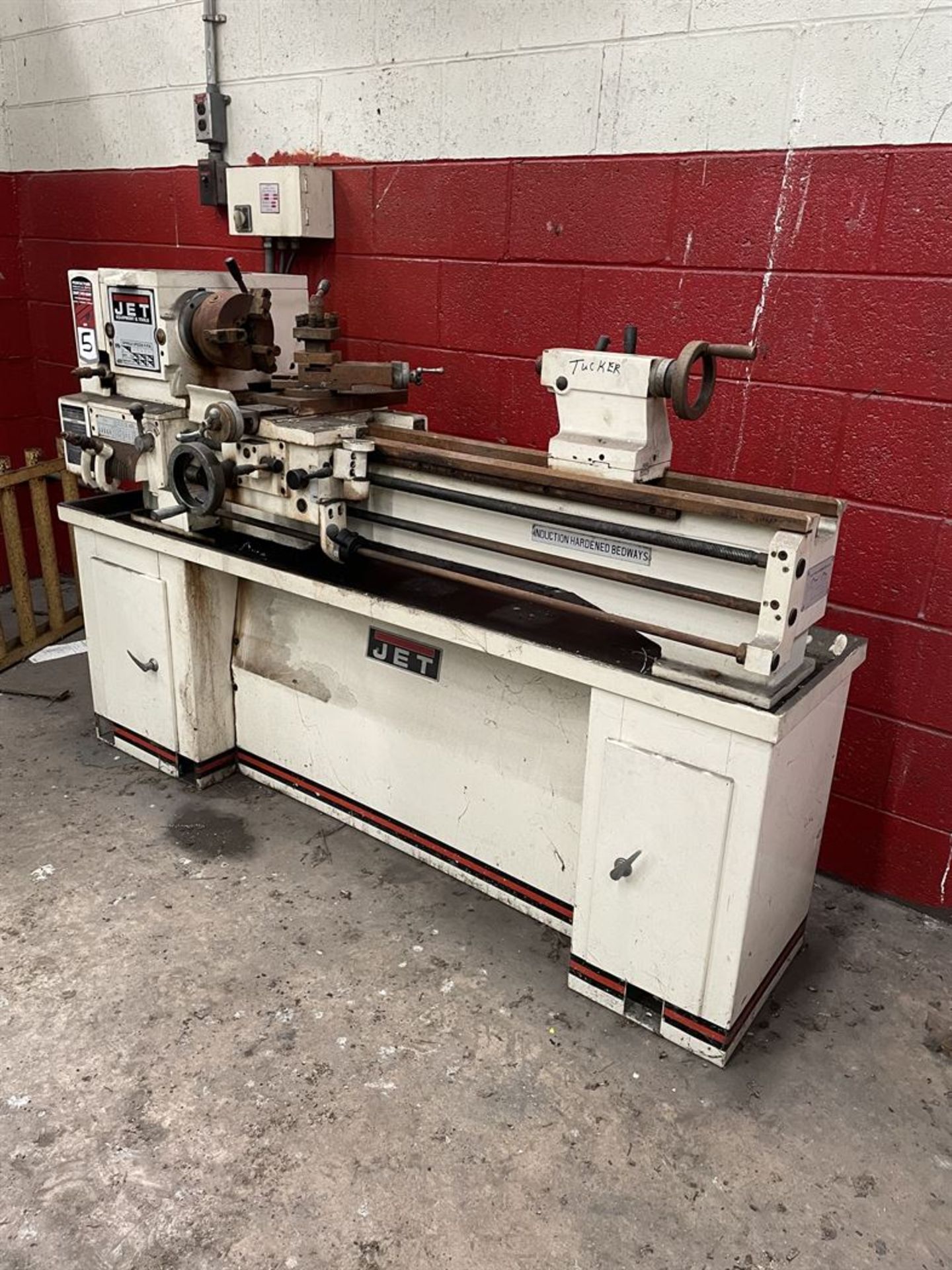 JET BDB-1340 13" x 40" Bench Top Lathe, s/n 80473A08, 13" Swing Over Bed, 40" Distance Between - Image 2 of 3