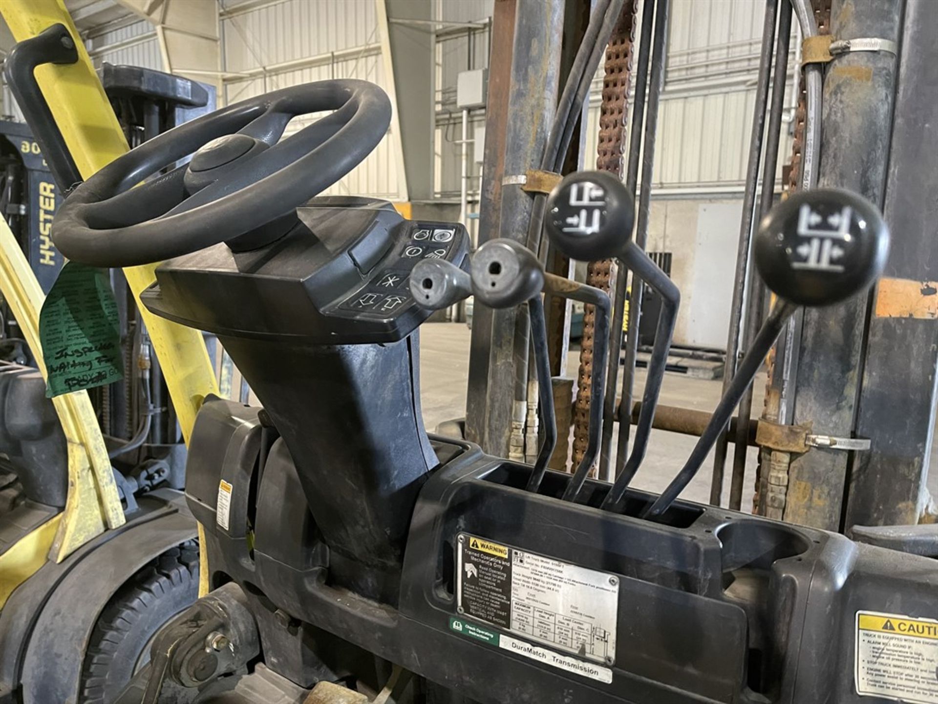 2012 HYSTER S155FT Turbo Diesel Forklift, s/n F024V01758K, 15,000 Lb. Capacity, 2-Stage Mast, Fork - Image 10 of 11