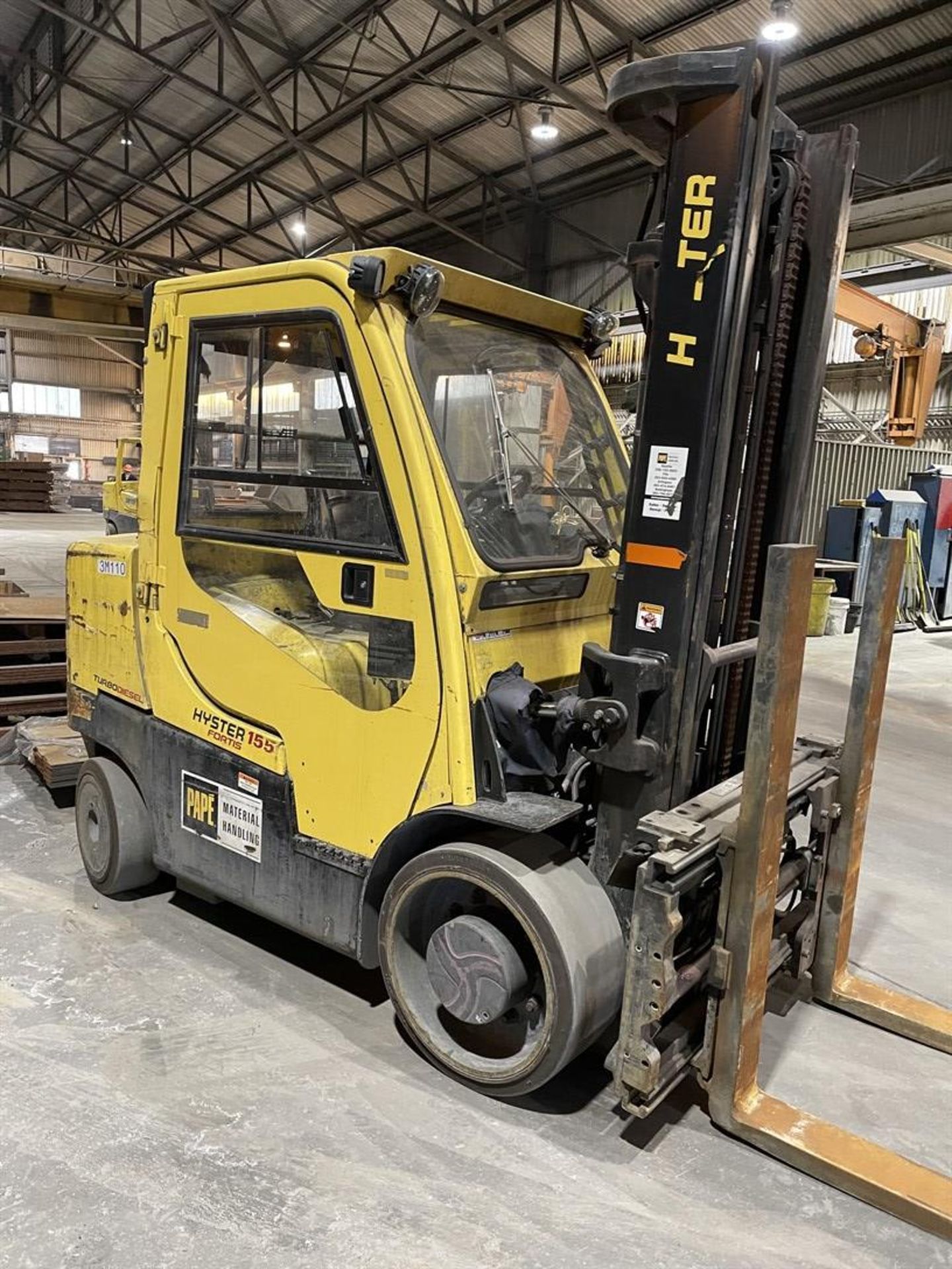 2015 HYSTER S155FT Turbo Diesel Forklift, s/n G024V02210N/SPR2046862-3R0, 15,000 Lb. Capacity, 2- - Image 4 of 9