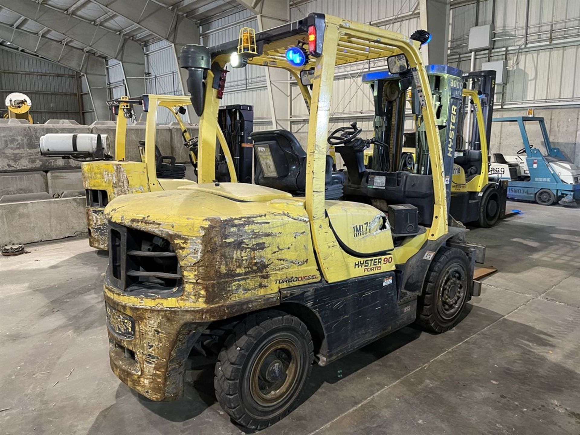 2014 HYSTER H90FT Turbo Diesel Forklift, s/n S005V03363M, 9,000 Lb. Capacity, 3-Stage Mast, Fork - Image 3 of 8