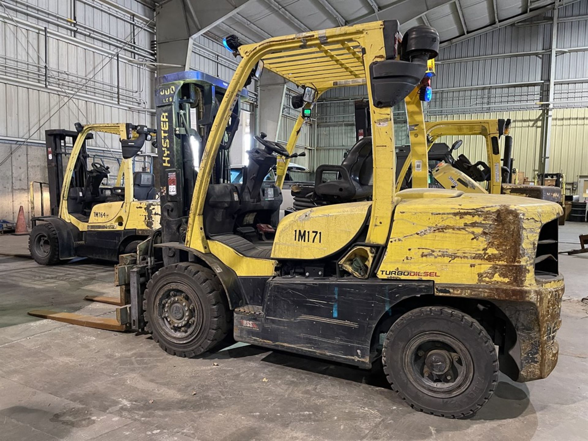 2014 HYSTER H90FT Turbo Diesel Forklift, s/n S005V03363M, 9,000 Lb. Capacity, 3-Stage Mast, Fork - Image 2 of 8