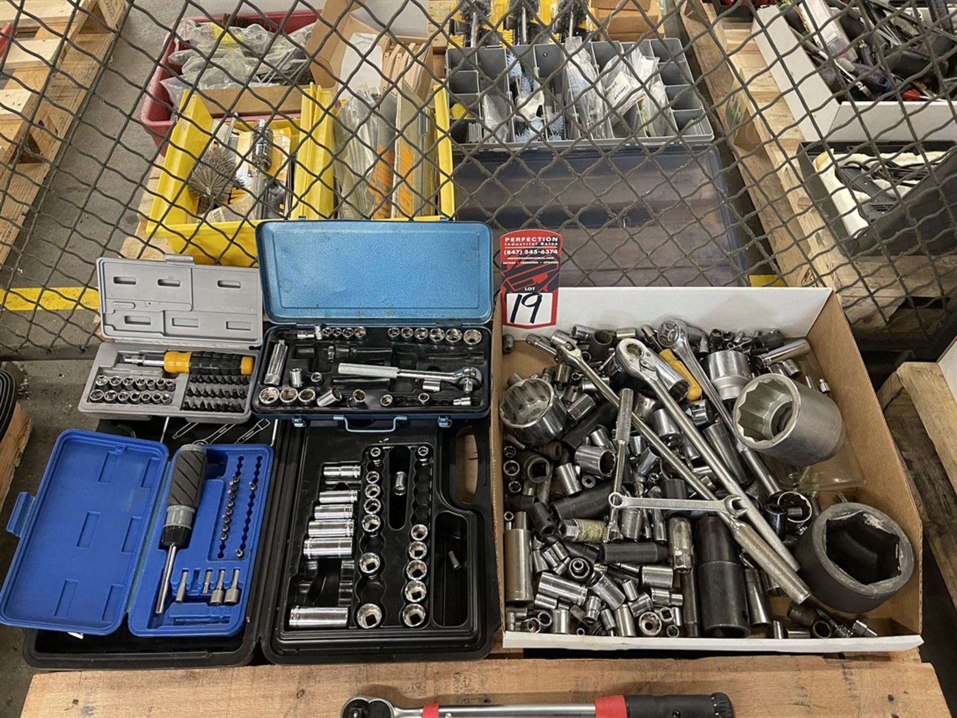 Lot of Assorted Sockets and Rachets